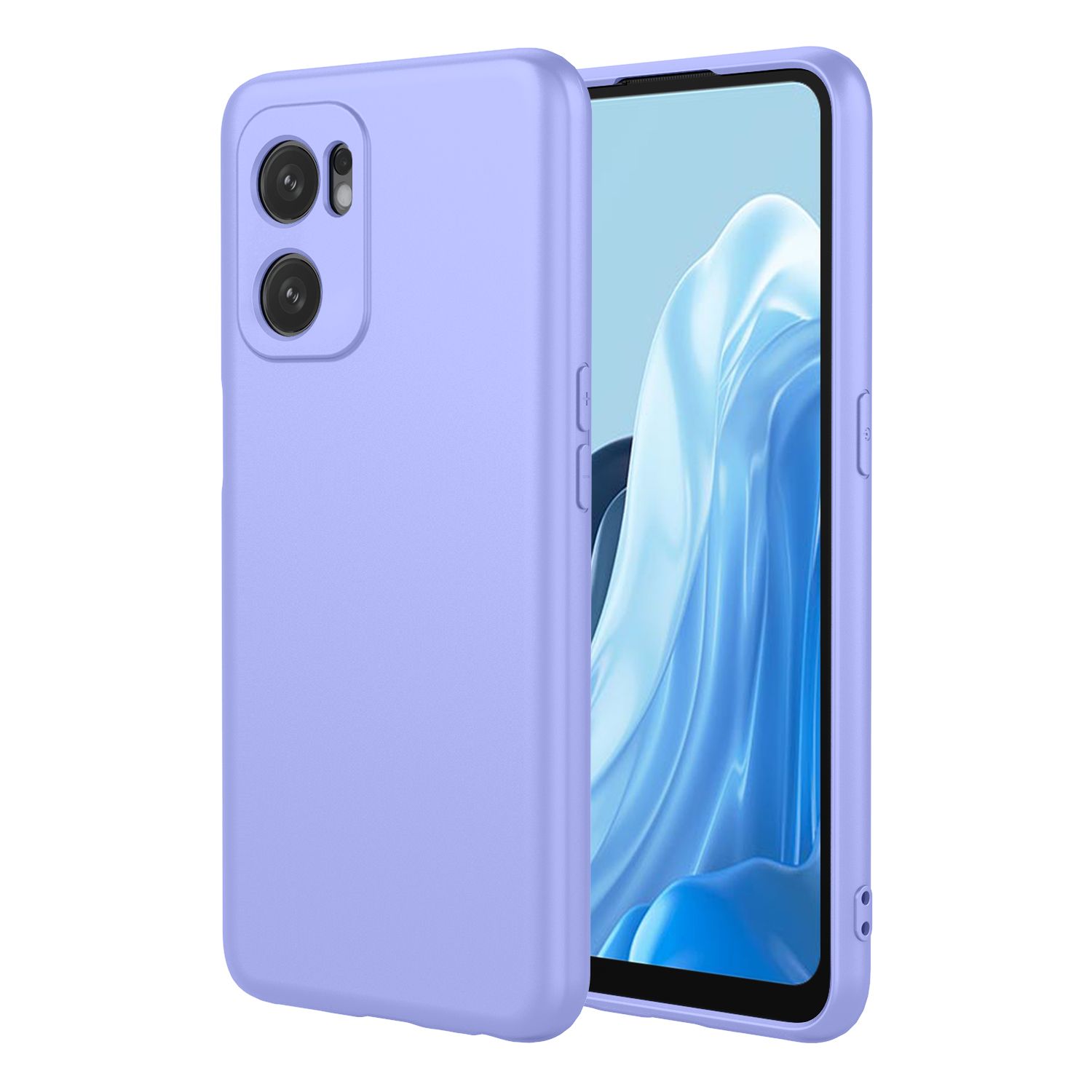 Phone Case for OPPO Reno 7 5G With Microfiber Lining Soft Micro Fiber TPU Soft Flex Silicone Case