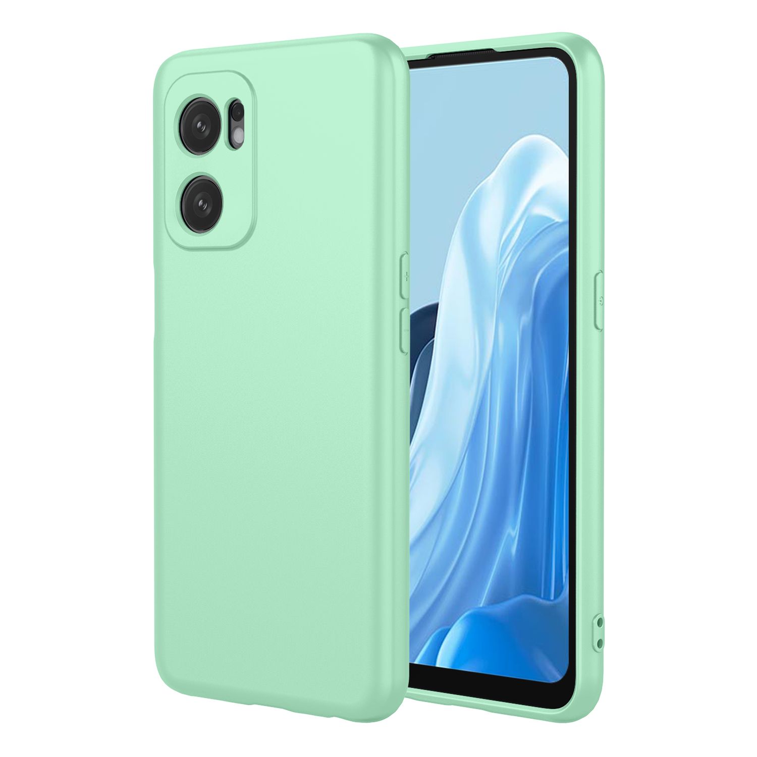 Phone Case for OPPO Reno 7 5G With Microfiber Lining Soft Micro Fiber TPU Soft Flex Silicone Case
