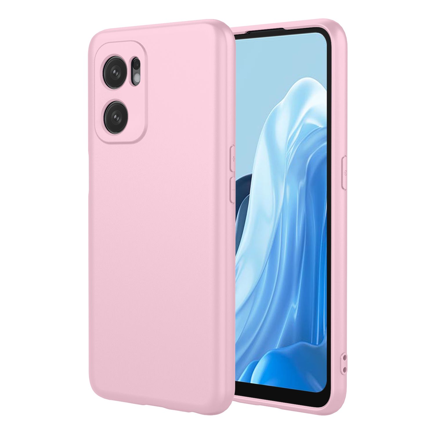 Phone Case for OPPO Reno 7 5G With Microfiber Lining Soft Micro Fiber TPU Soft Flex Silicone Case
