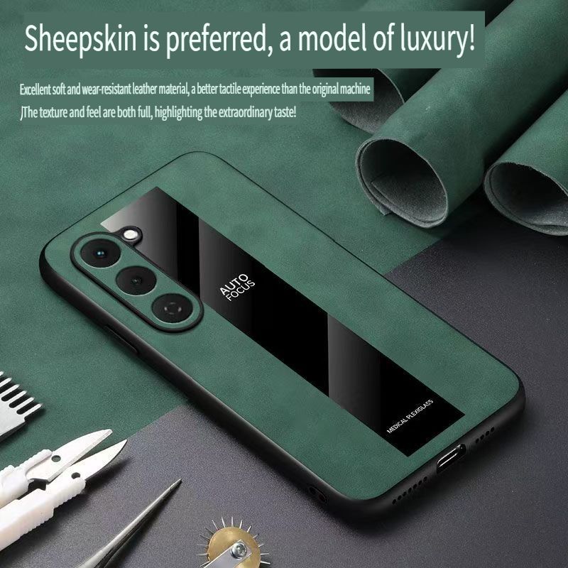 Luxury Business Phone Case for Tecno Spark 40 Pro+/Plus Magnetic Sheepskin Leather All-inclusive Back Cover