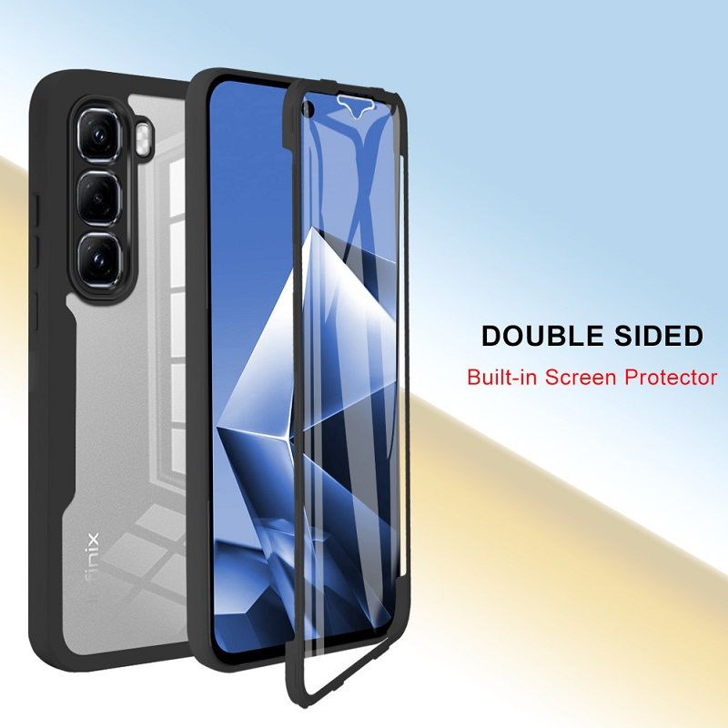 360 Full Protection Case for infinix Hot 60 Pro+/Plus (X6886) Cover Built-in Screen Protector