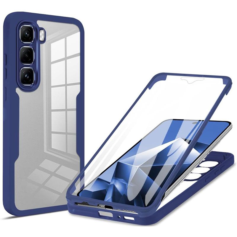 360 Full Protection Case for infinix Hot 60 Pro+/Plus (X6886) Cover Built-in Screen Protector