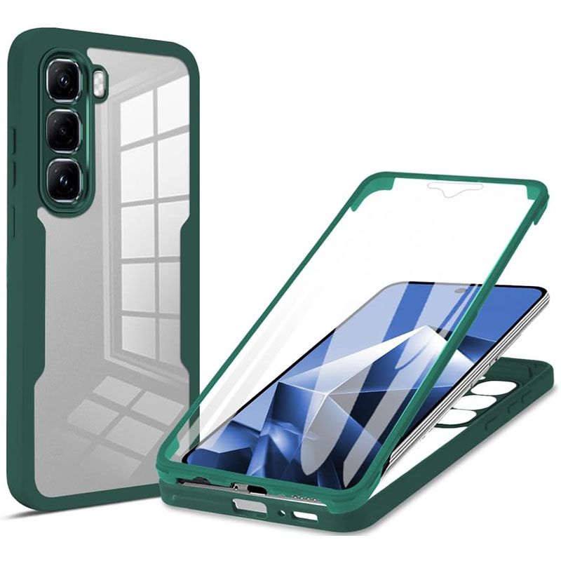 360 Full Protection Case for infinix Hot 60 Pro+/Plus (X6886) Cover Built-in Screen Protector