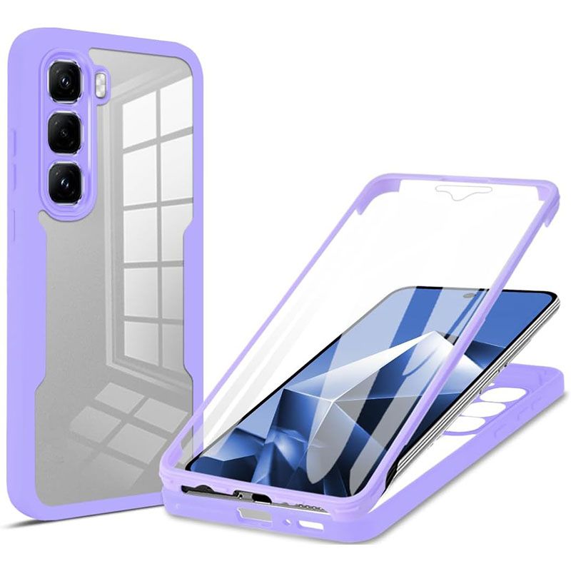 360 Full Protection Case for infinix Hot 60 Pro+/Plus (X6886) Cover Built-in Screen Protector