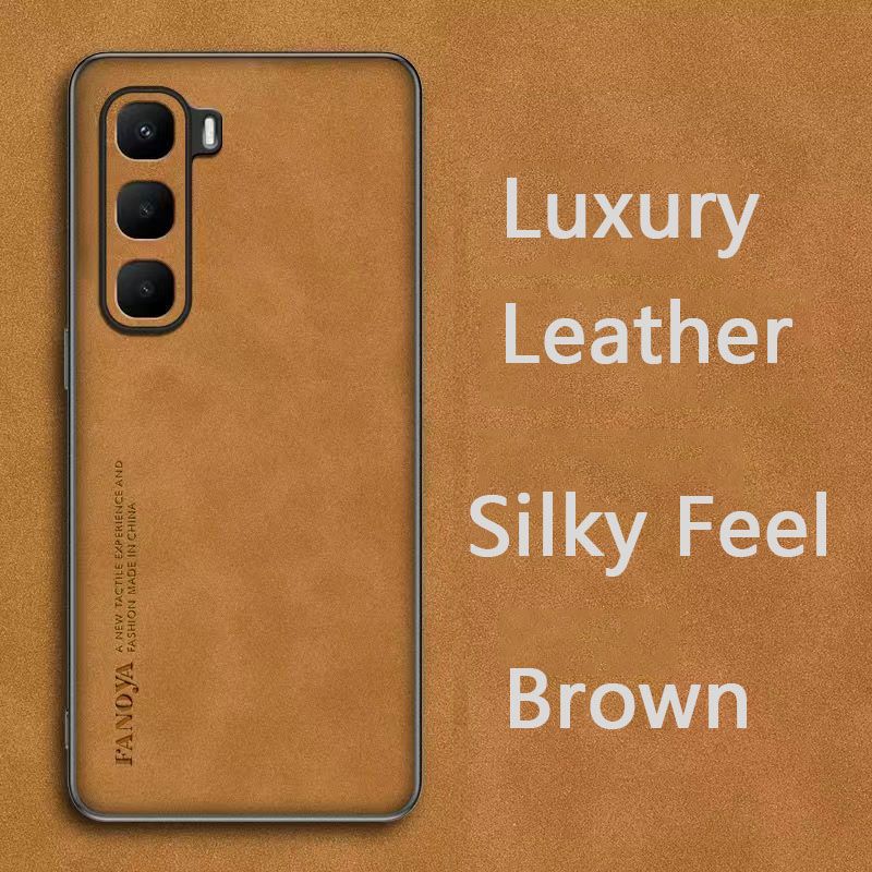 Luxury Business Retro Leather Phone Case for Infinix Hot 60 Pro+/Plus Shockproof Fall prevention Protective Case