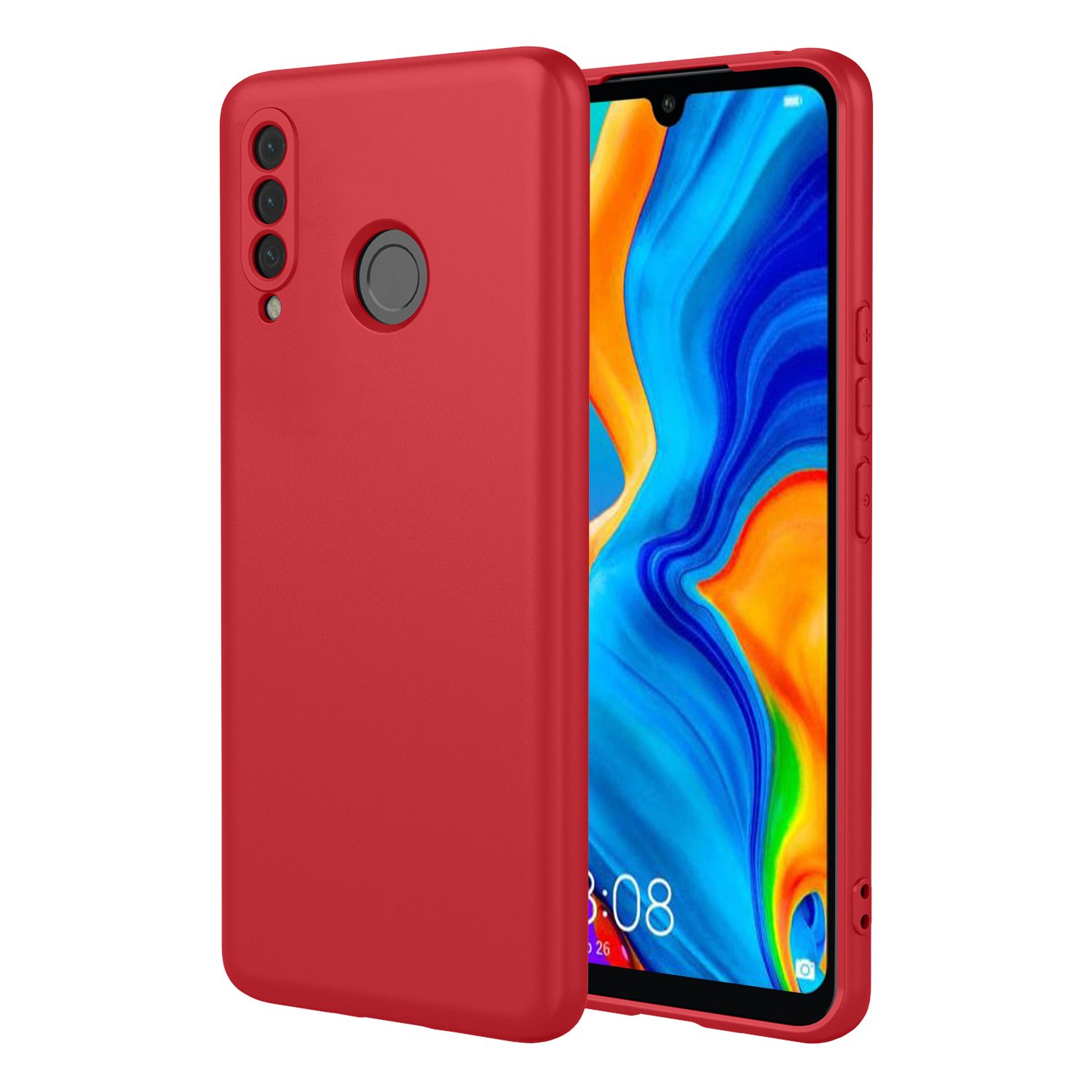 Phone Case for Huawei P30 lite/Nova 4e, With Microfiber Lining Soft Micro Fiber TPU Soft Flex Silicone Case