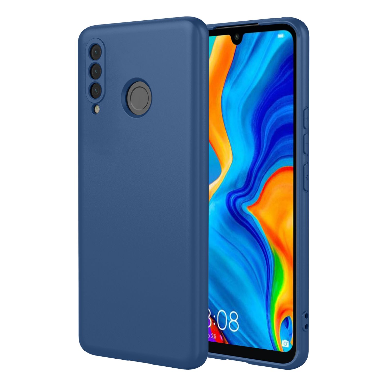 Phone Case for Huawei P30 lite/Nova 4e, With Microfiber Lining Soft Micro Fiber TPU Soft Flex Silicone Case