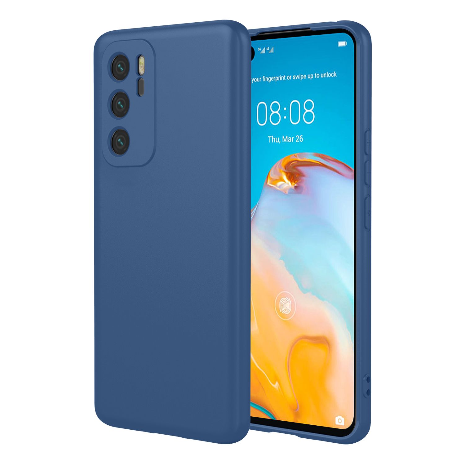 Phone Case for Huawei P40, With Microfiber Lining Soft Micro Fiber TPU Soft Flex Silicone Case