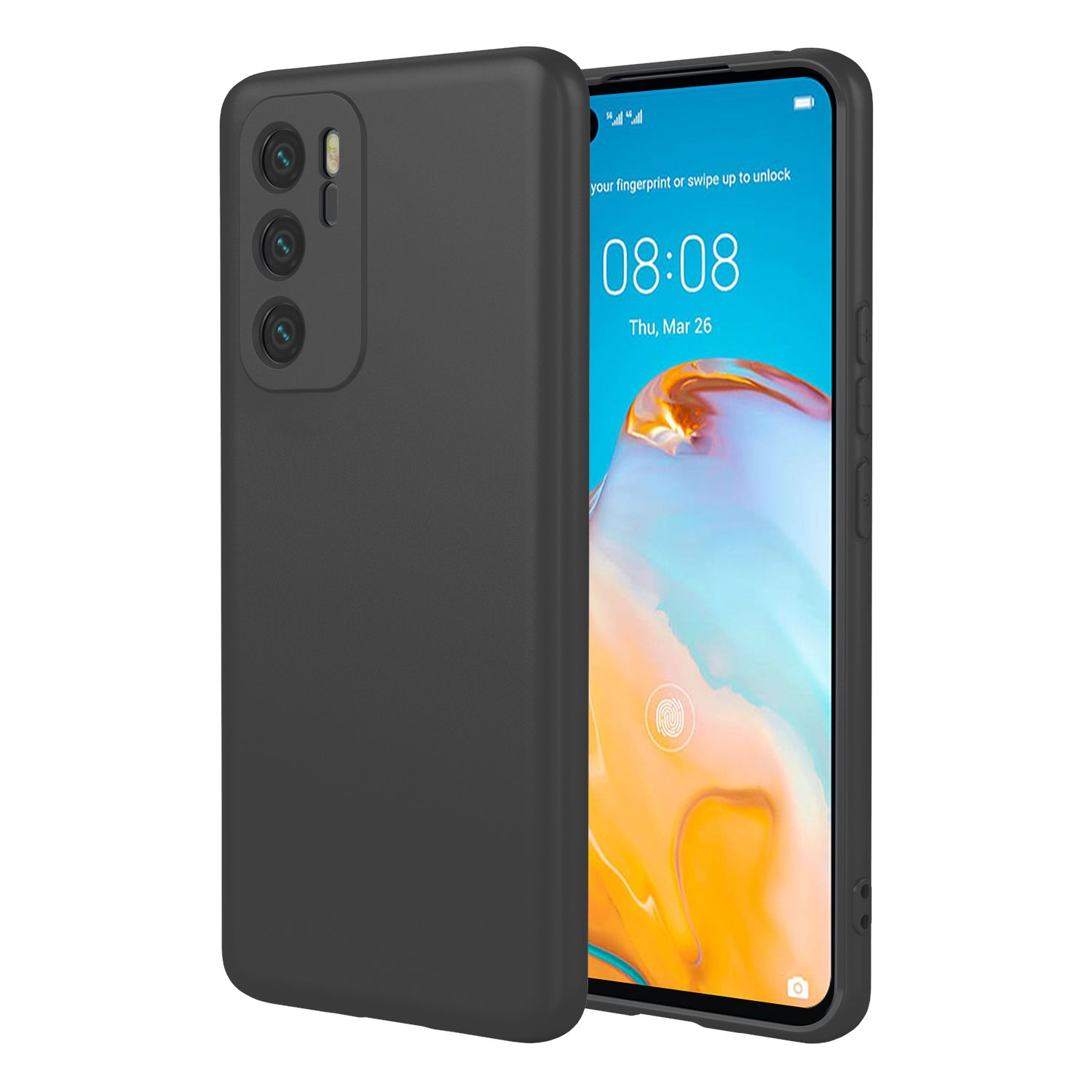 Phone Case for Huawei P40, With Microfiber Lining Soft Micro Fiber TPU Soft Flex Silicone Case