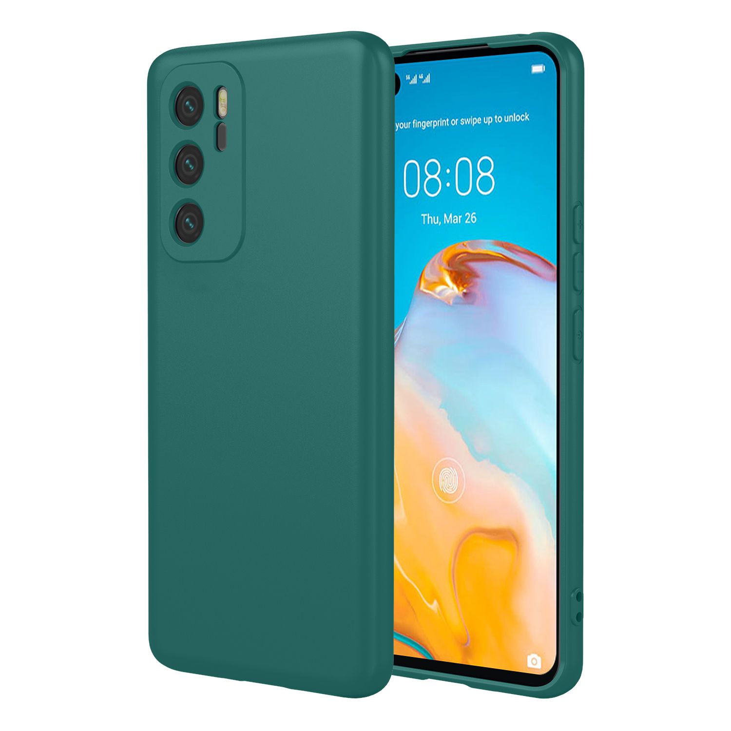 Phone Case for Huawei P40, With Microfiber Lining Soft Micro Fiber TPU Soft Flex Silicone Case