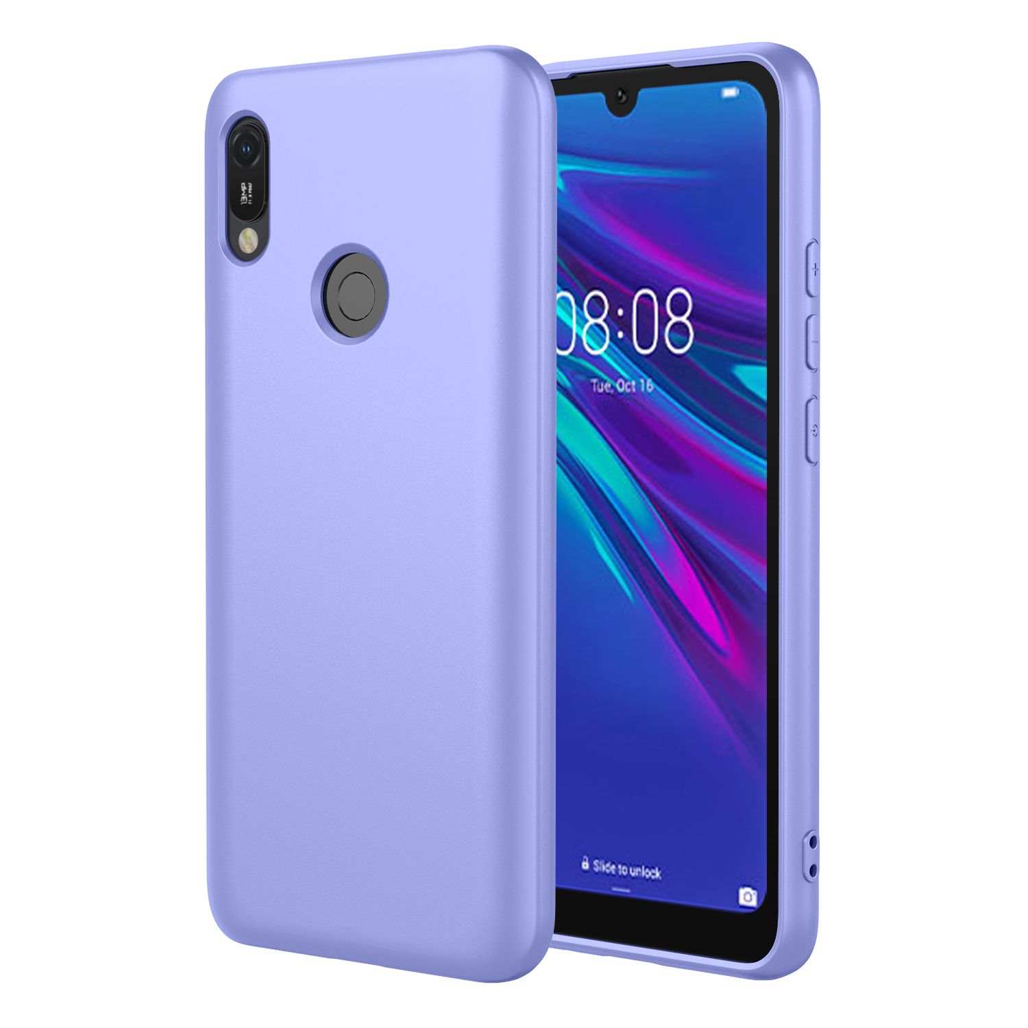 Phone Case for Huawei Y6 (2019), With Microfiber Lining Soft Micro Fiber TPU Soft Flex Silicone Case