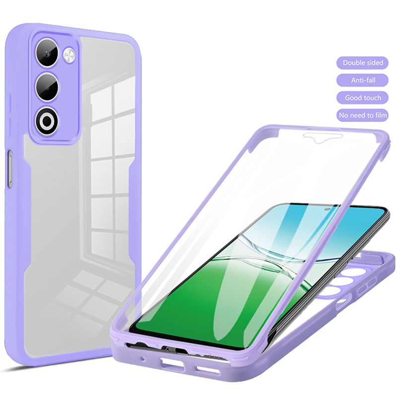 360 Full Body Screen Protector Transparent Case for Oppo A5 6.67'' Shockproof Phone Cover