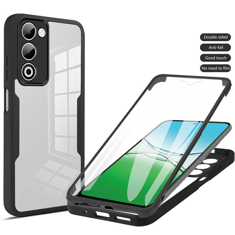 360 Full Body Screen Protector Transparent Case for Oppo A5 6.67'' Shockproof Phone Cover