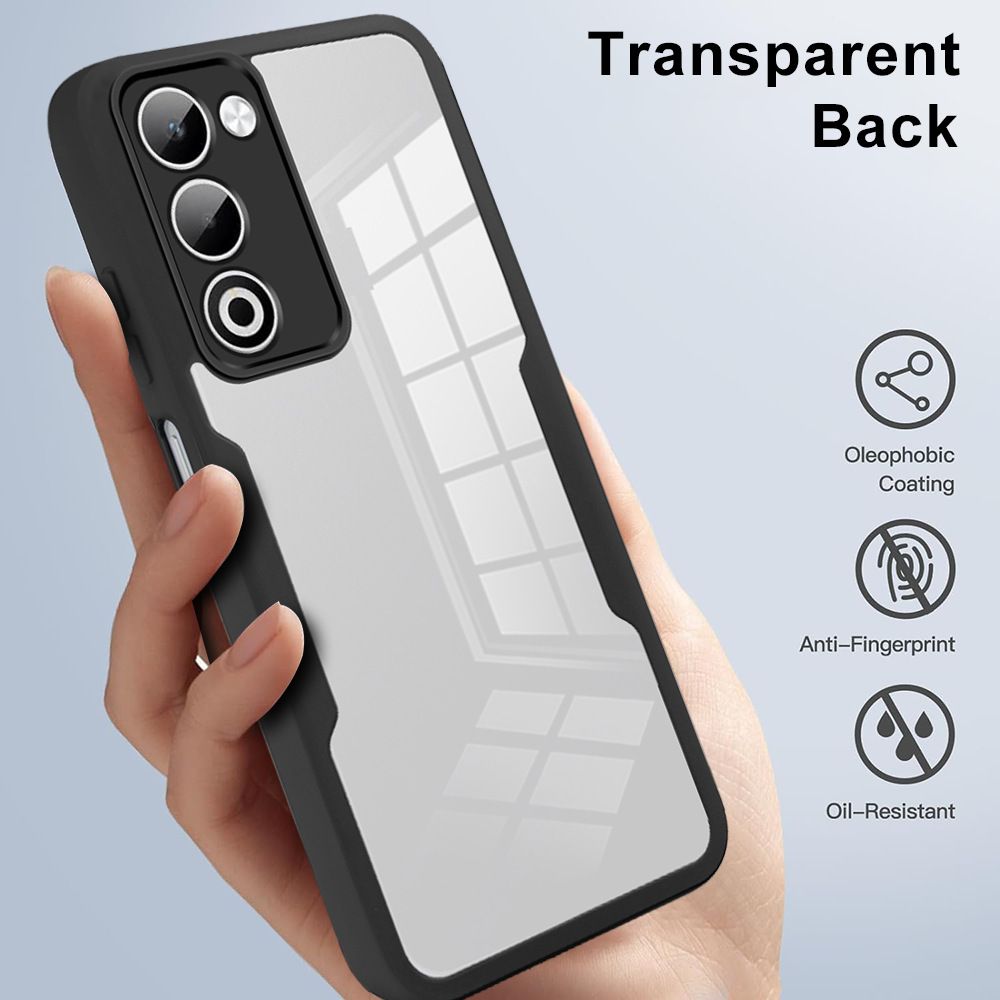 360 Full Body Screen Protector Transparent Case for Oppo A5 6.67'' Shockproof Phone Cover