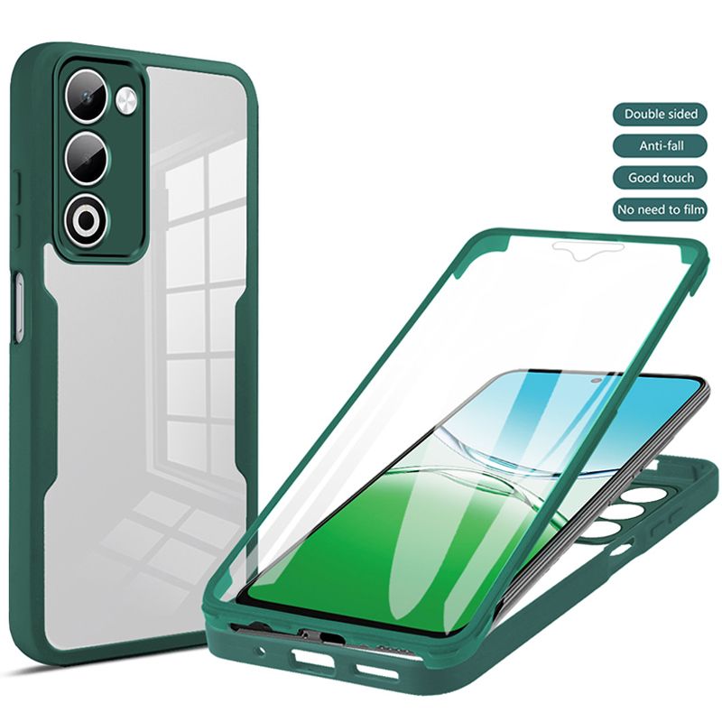 360 Full Body Screen Protector Transparent Case for Oppo A5 6.67'' Shockproof Phone Cover