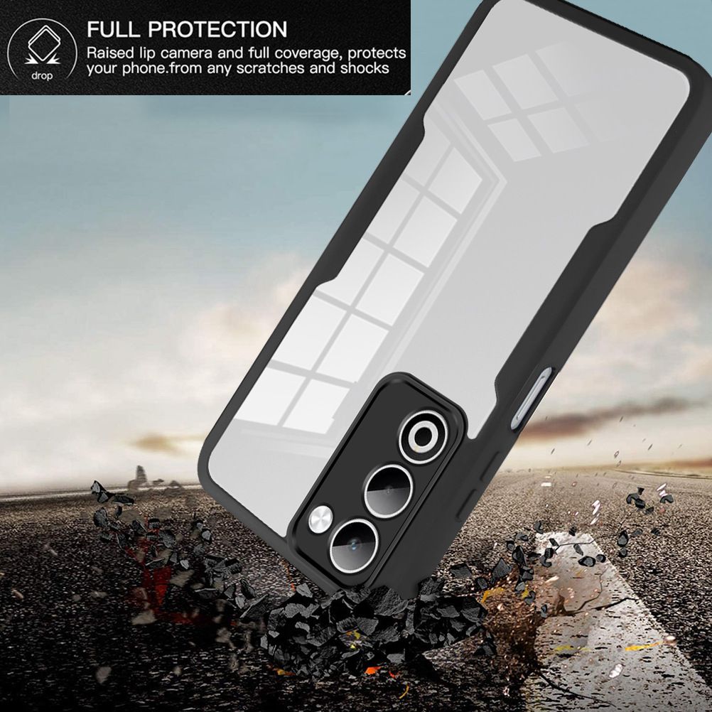 360 Full Body Screen Protector Transparent Case for Oppo A5 6.67'' Shockproof Phone Cover