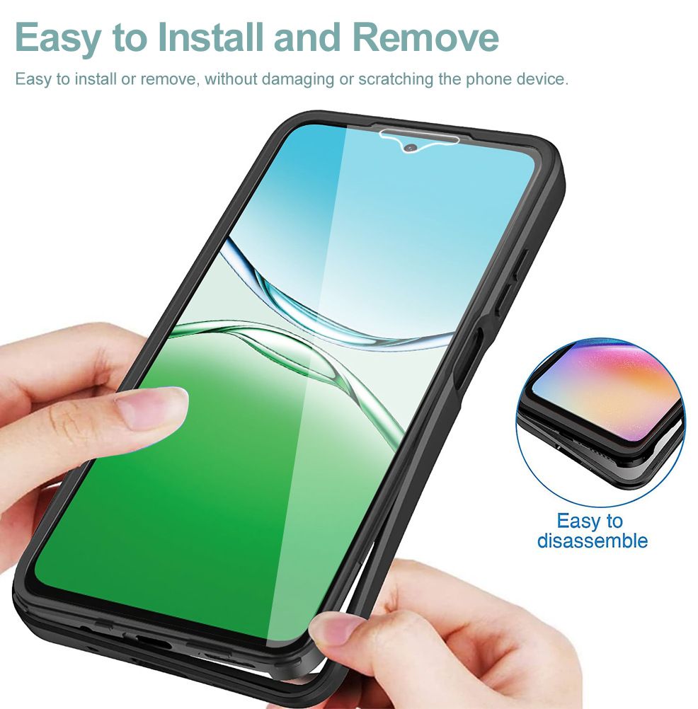 360 Full Body Screen Protector Transparent Case for Oppo A5 6.67'' Shockproof Phone Cover