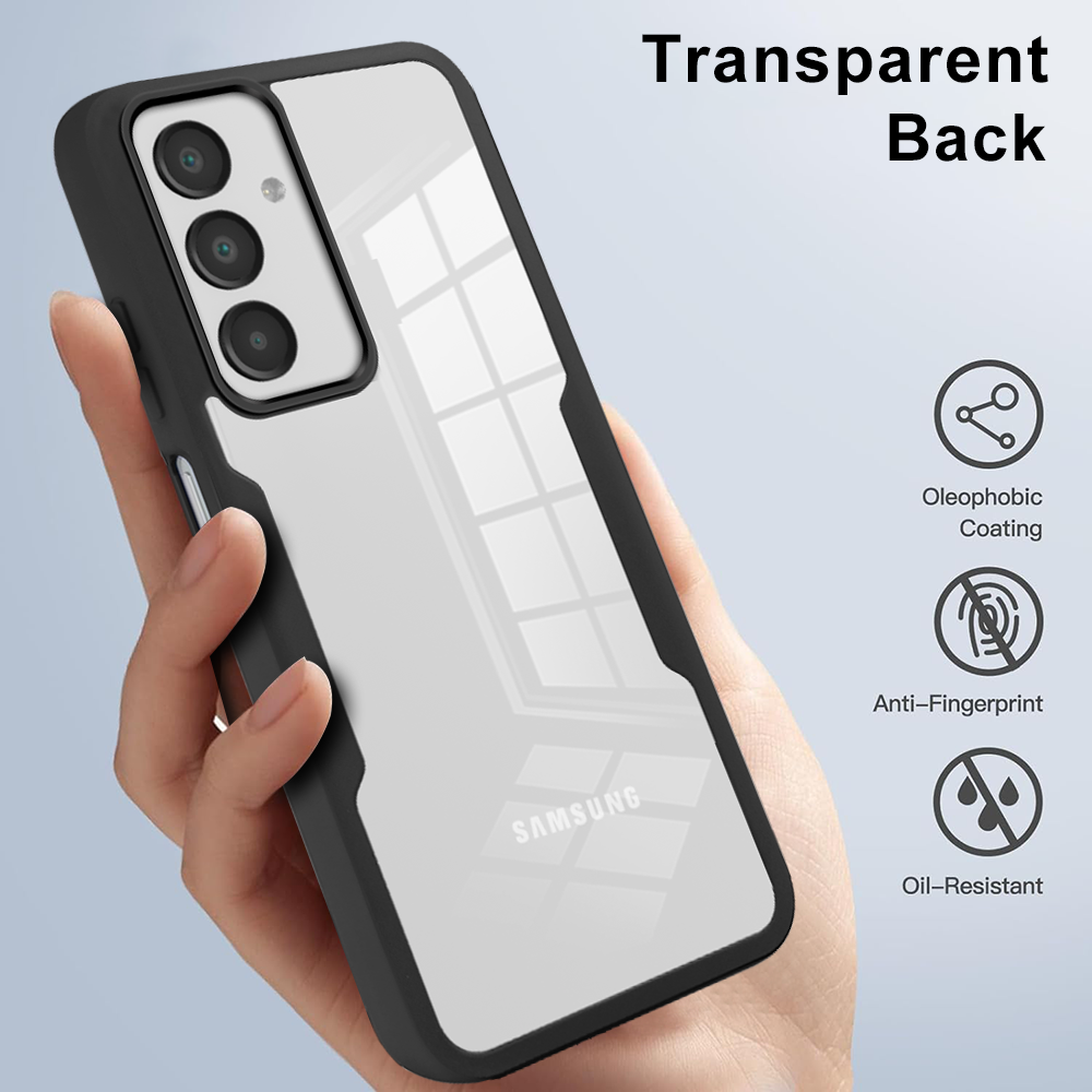360 Full Body Screen Protector Transparent Case for Samsung Galaxy A17 360 Full Shockproof Acrylic TPU Screen Protection Phone Cover