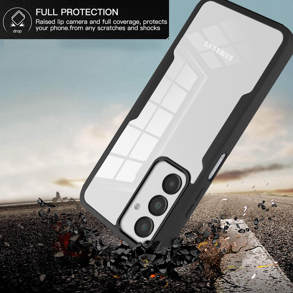 360 Full Body Screen Protector Transparent Case for Samsung Galaxy A17 360 Full Shockproof Acrylic TPU Screen Protection Phone Cover