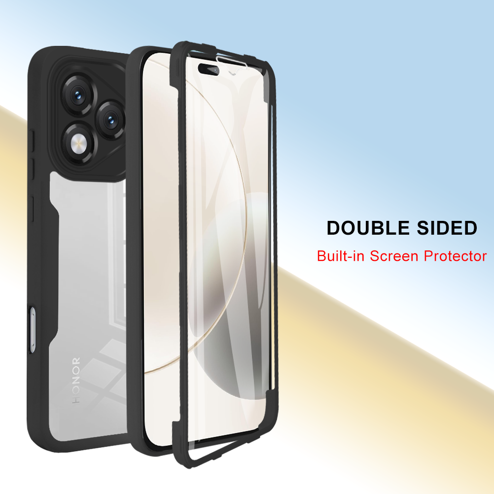 360 Full Body Screen Protector Transparent Case for Honor 400 Lite Shockproof Acrylic TPU Screen Protection Phone Cover
