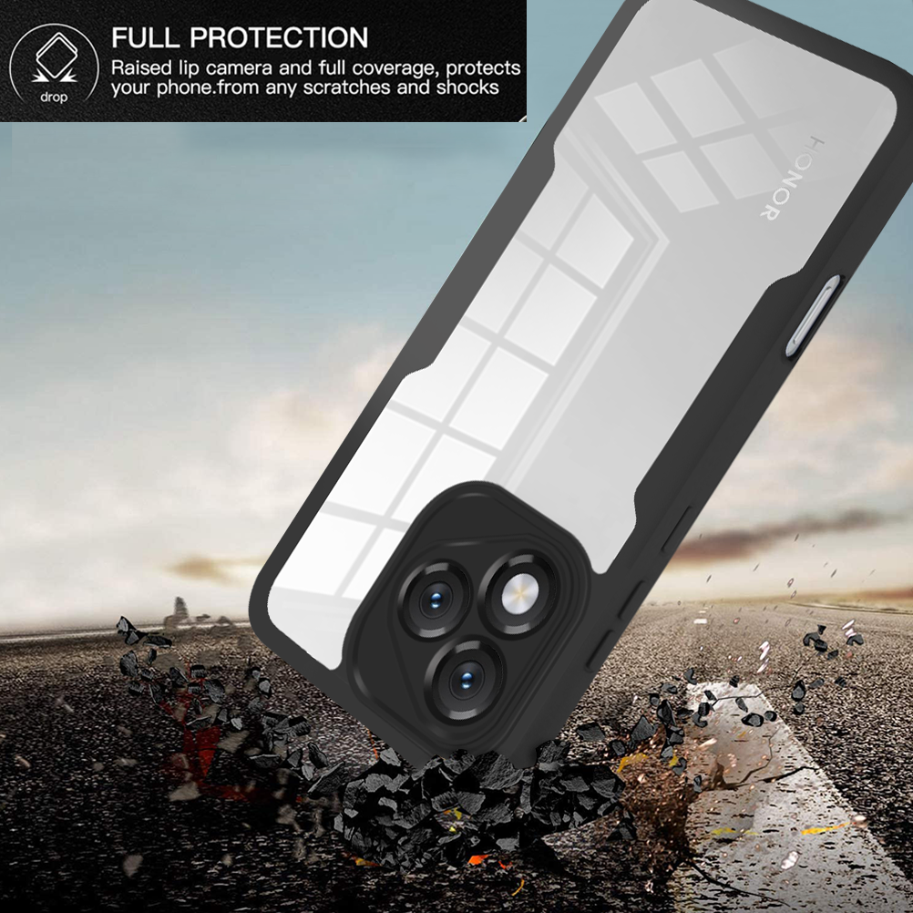 360 Full Body Screen Protector Transparent Case for Honor 400 Lite Shockproof Acrylic TPU Screen Protection Phone Cover