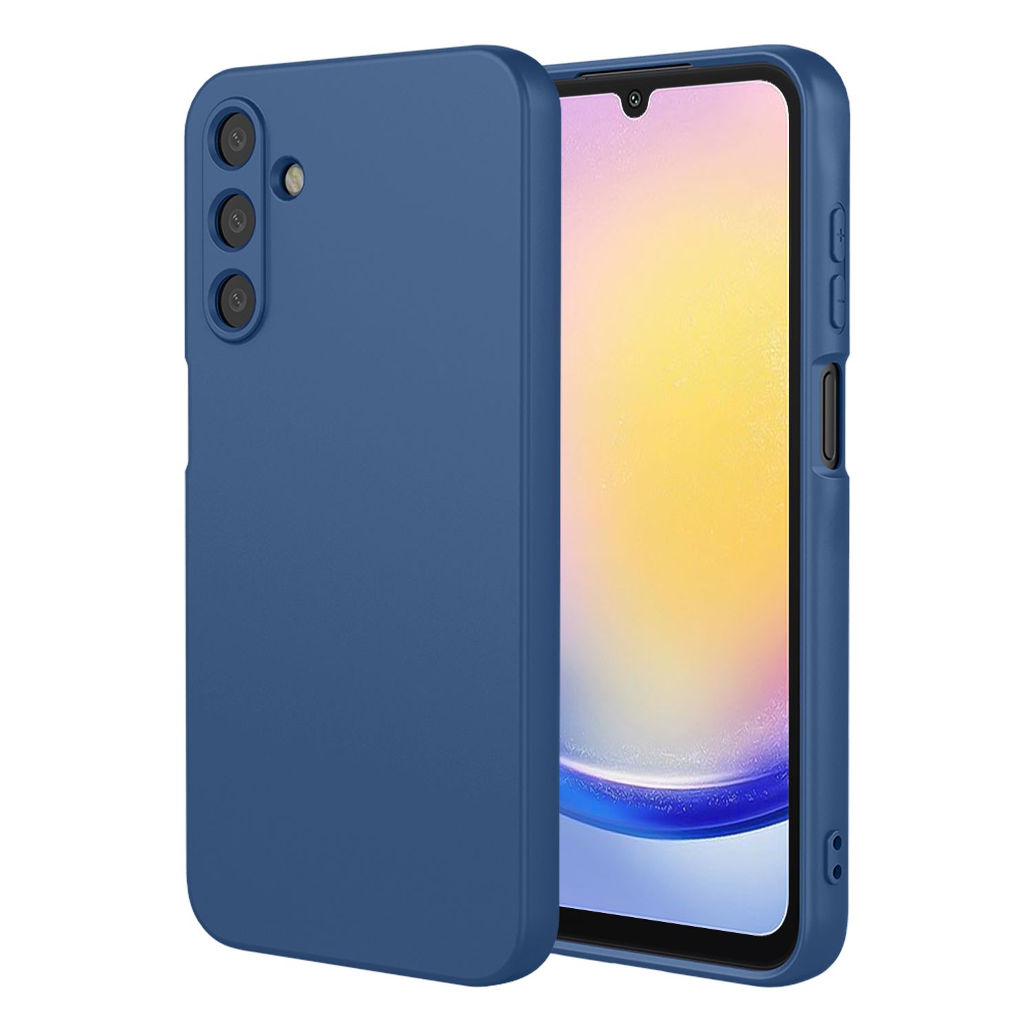 Phone Case for Samsung Galaxy A25, With Microfiber Lining Soft Micro Fiber TPU Soft Flex Silicone Case