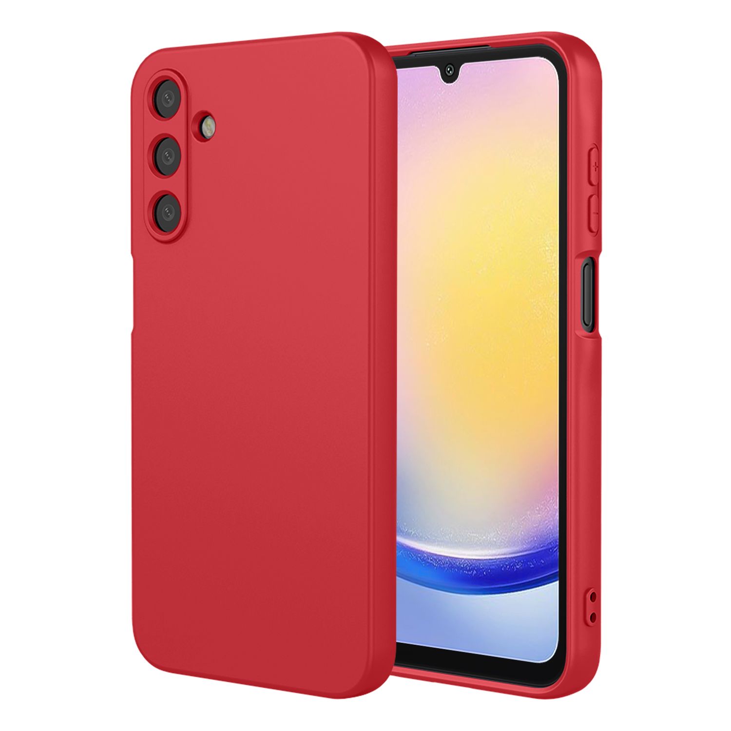 Phone Case for Samsung Galaxy A25, With Microfiber Lining Soft Micro Fiber TPU Soft Flex Silicone Case