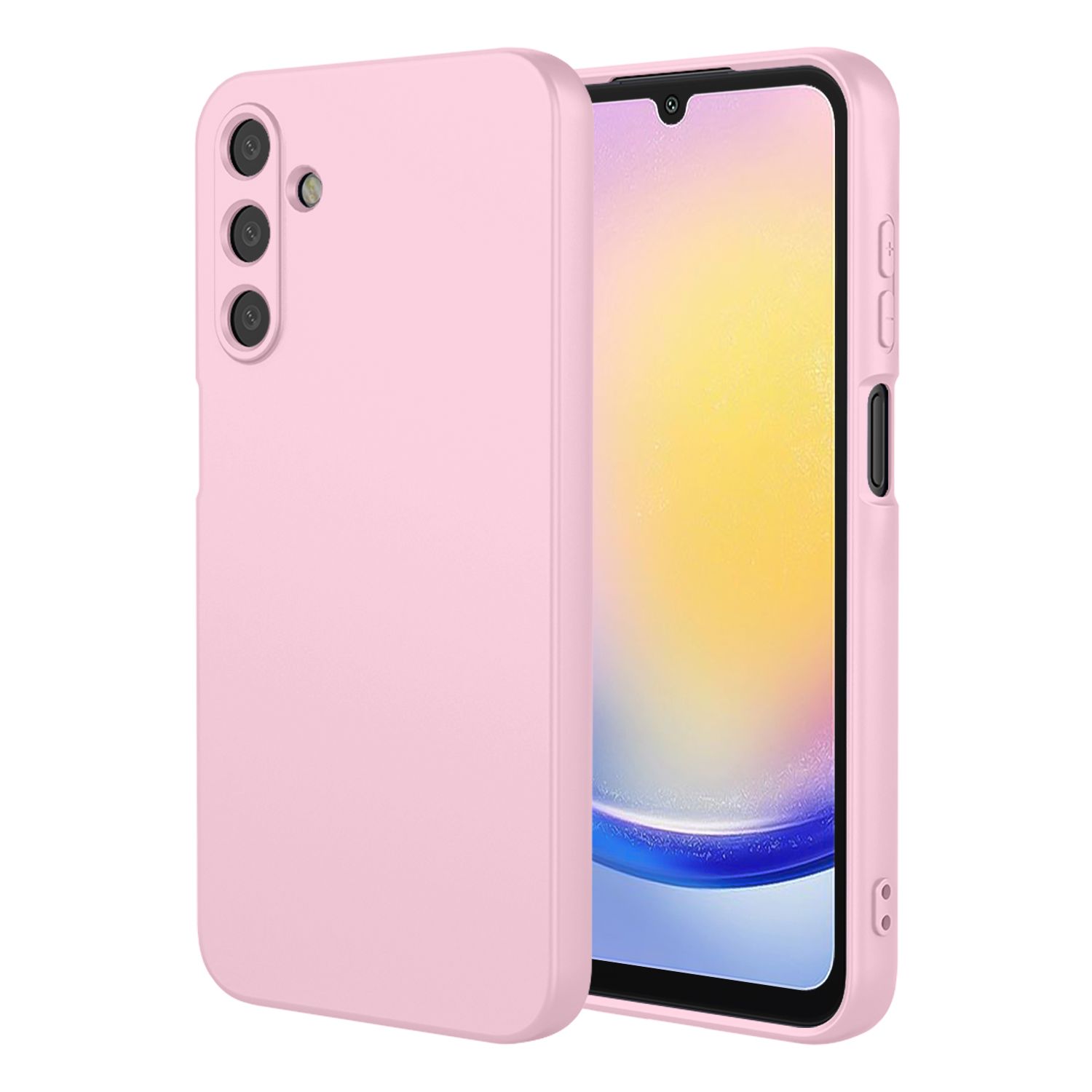 Phone Case for Samsung Galaxy A25, With Microfiber Lining Soft Micro Fiber TPU Soft Flex Silicone Case