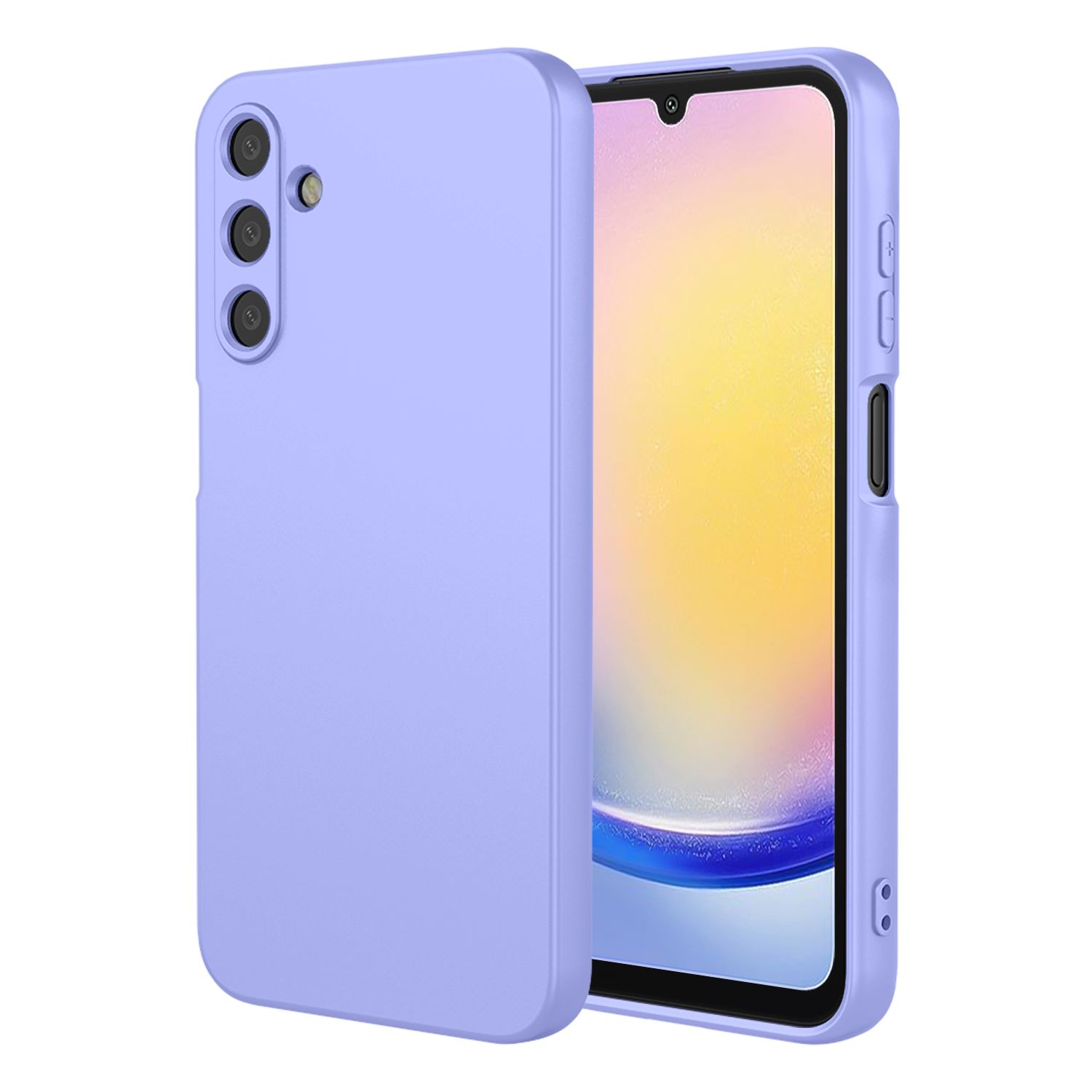 Phone Case for Samsung Galaxy A25, With Microfiber Lining Soft Micro Fiber TPU Soft Flex Silicone Case