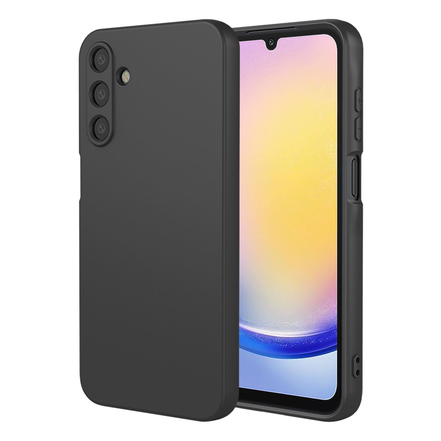 Phone Case for Samsung Galaxy A25, With Microfiber Lining Soft Micro Fiber TPU Soft Flex Silicone Case