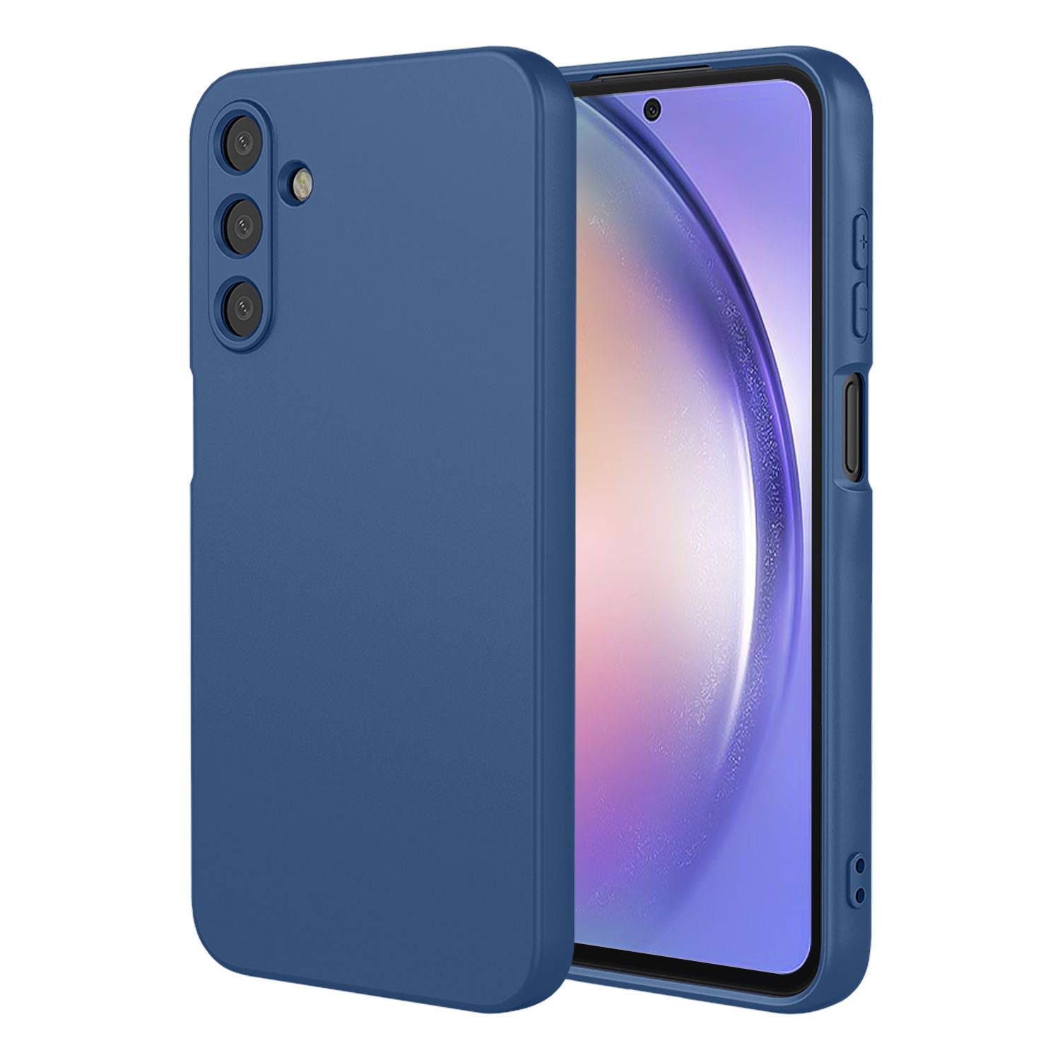 Phone Case for Samsung Galaxy A54, With Microfiber Lining Soft Micro Fiber TPU Soft Flex Silicone Case