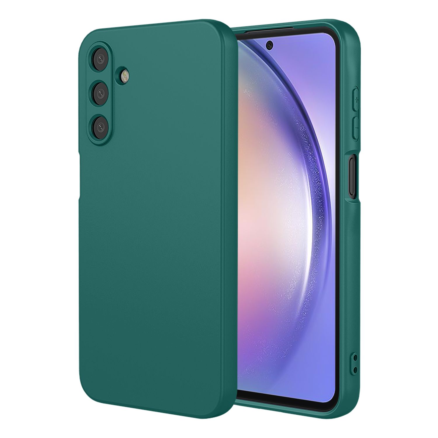 Phone Case for Samsung Galaxy A54, With Microfiber Lining Soft Micro Fiber TPU Soft Flex Silicone Case