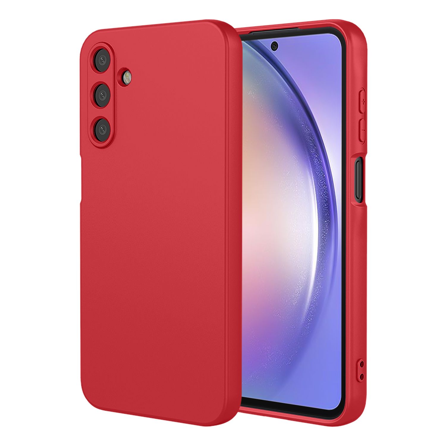 Phone Case for Samsung Galaxy A54, With Microfiber Lining Soft Micro Fiber TPU Soft Flex Silicone Case