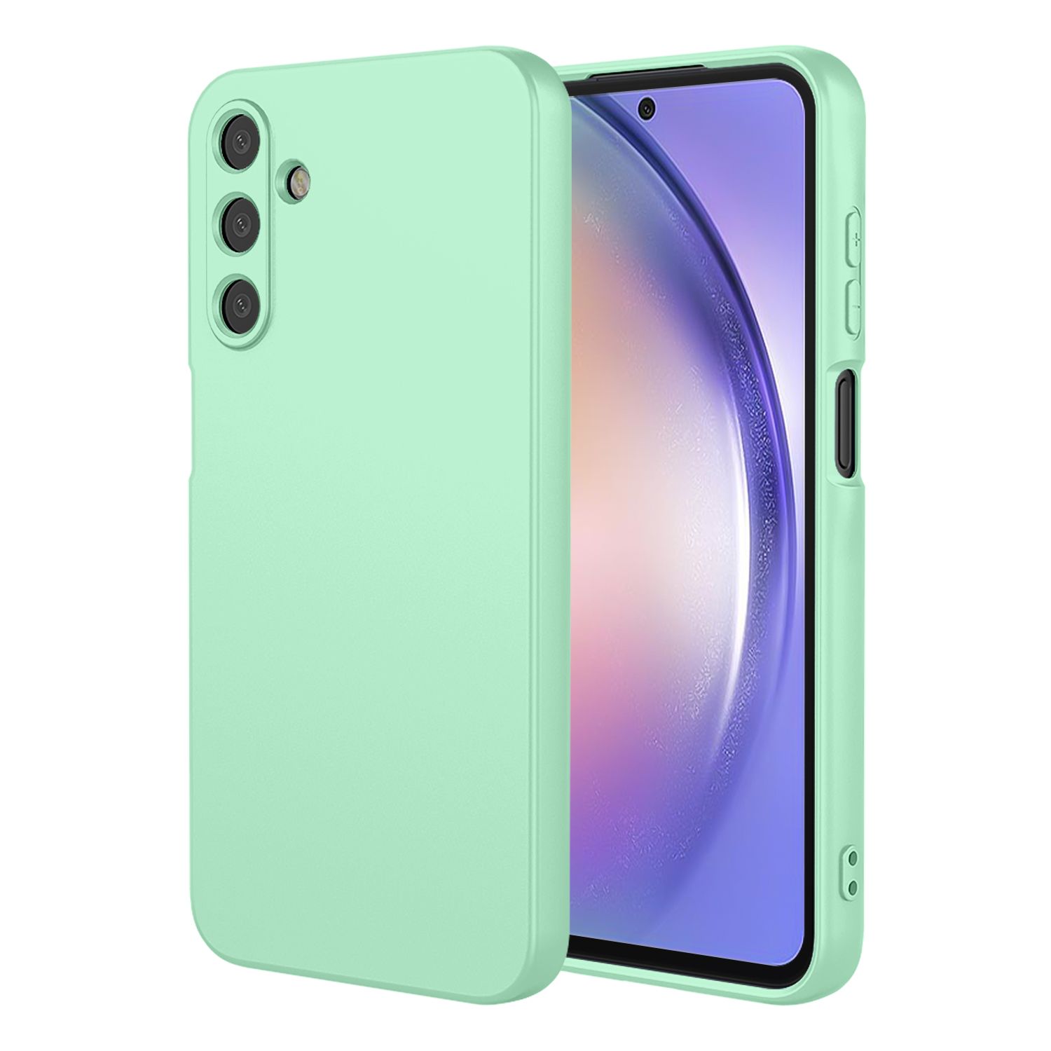 Phone Case for Samsung Galaxy A54, With Microfiber Lining Soft Micro Fiber TPU Soft Flex Silicone Case