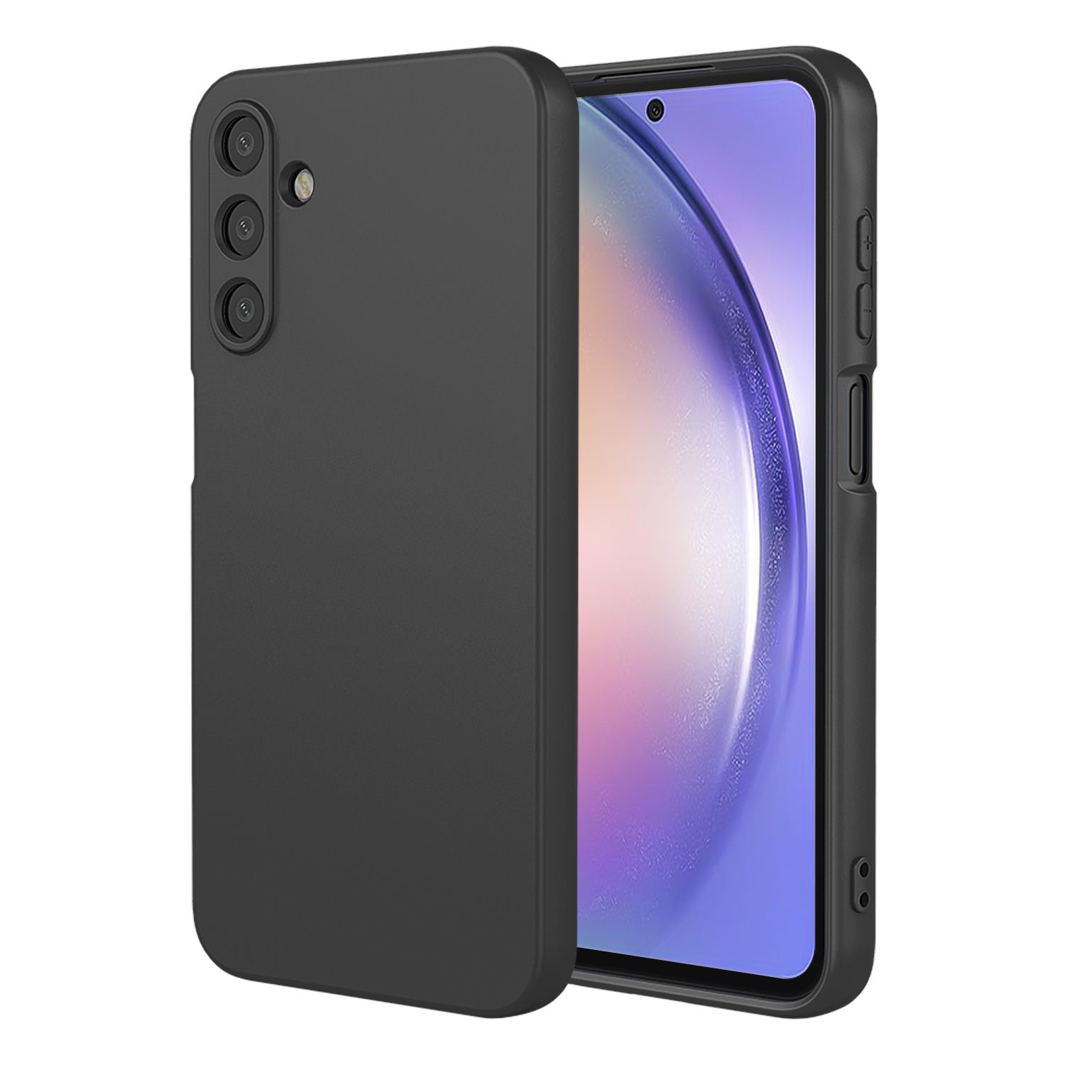 Phone Case for Samsung Galaxy A54, With Microfiber Lining Soft Micro Fiber TPU Soft Flex Silicone Case