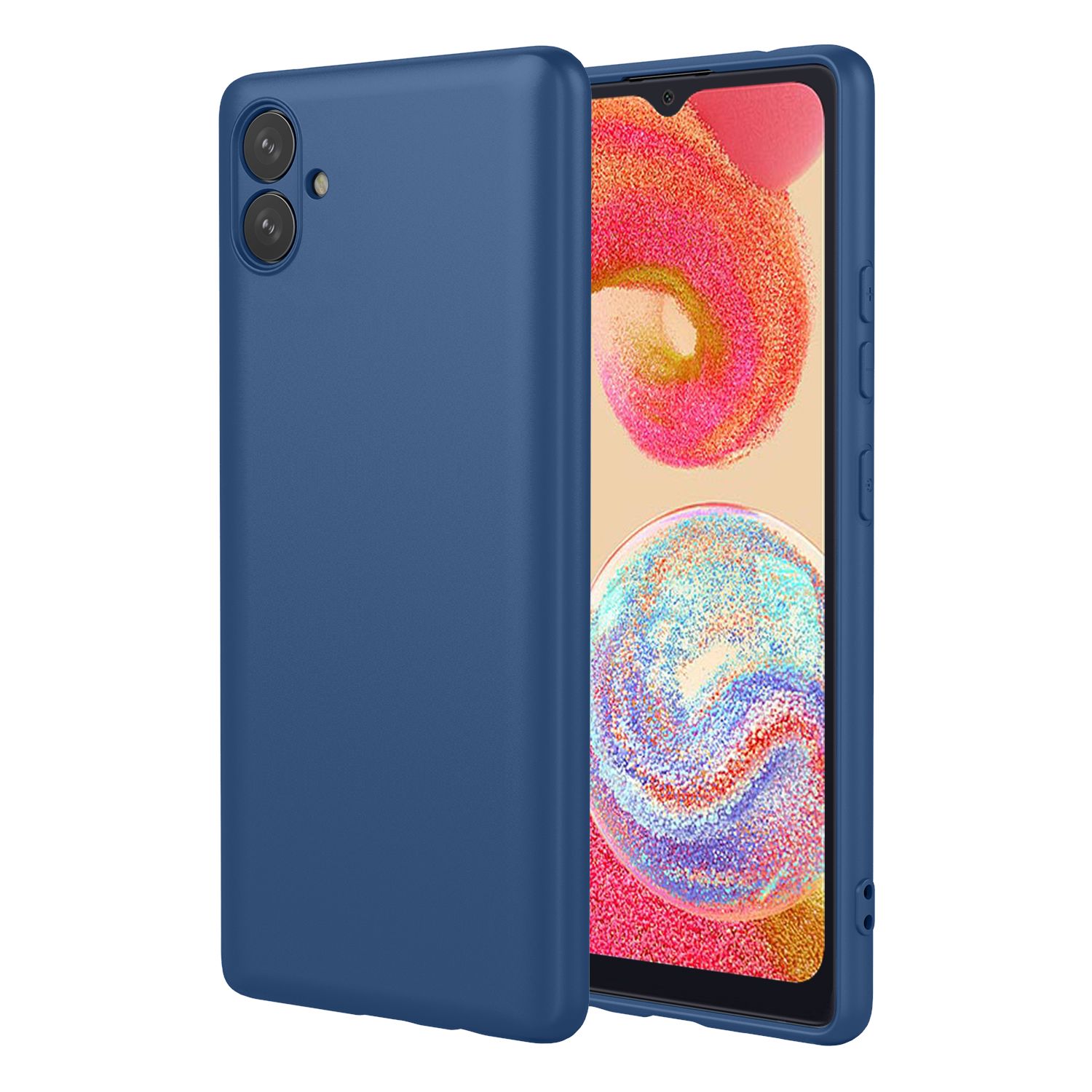 Phone Case for Samsung Galaxy A04e/M04/F04, With Microfiber Lining Soft Micro Fiber TPU Soft Flex Silicone Case
