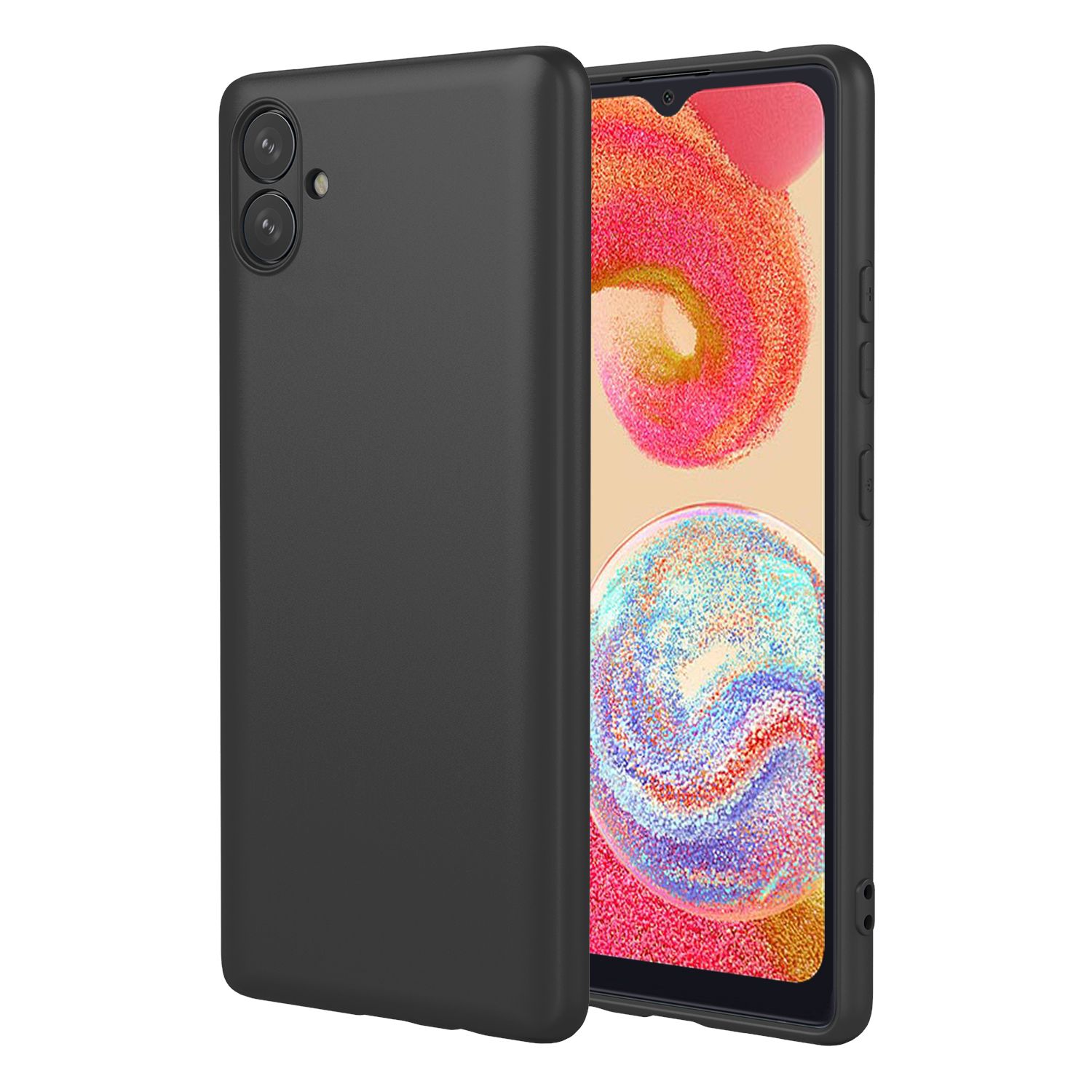 Phone Case for Samsung Galaxy A04e/M04/F04, With Microfiber Lining Soft Micro Fiber TPU Soft Flex Silicone Case