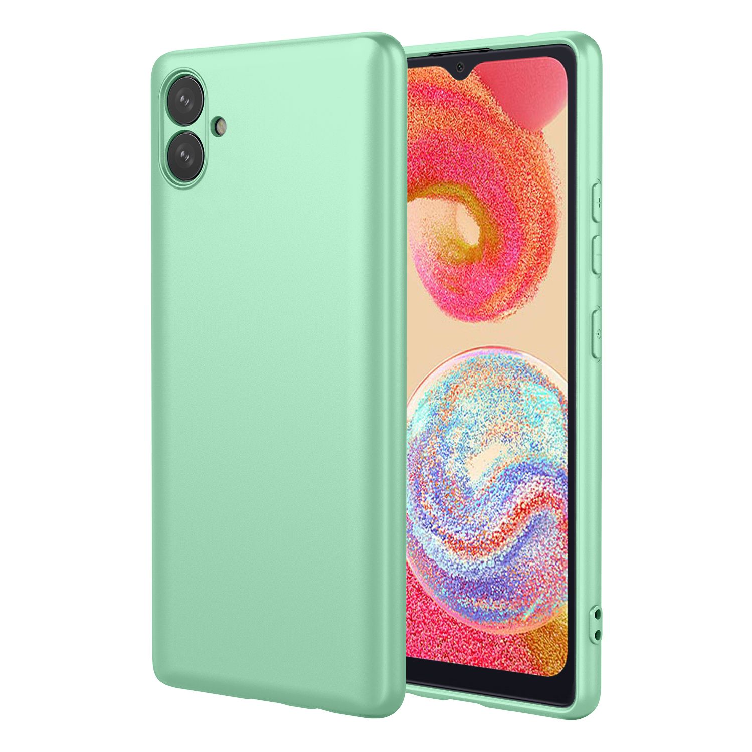 Phone Case for Samsung Galaxy A04e/M04/F04, With Microfiber Lining Soft Micro Fiber TPU Soft Flex Silicone Case