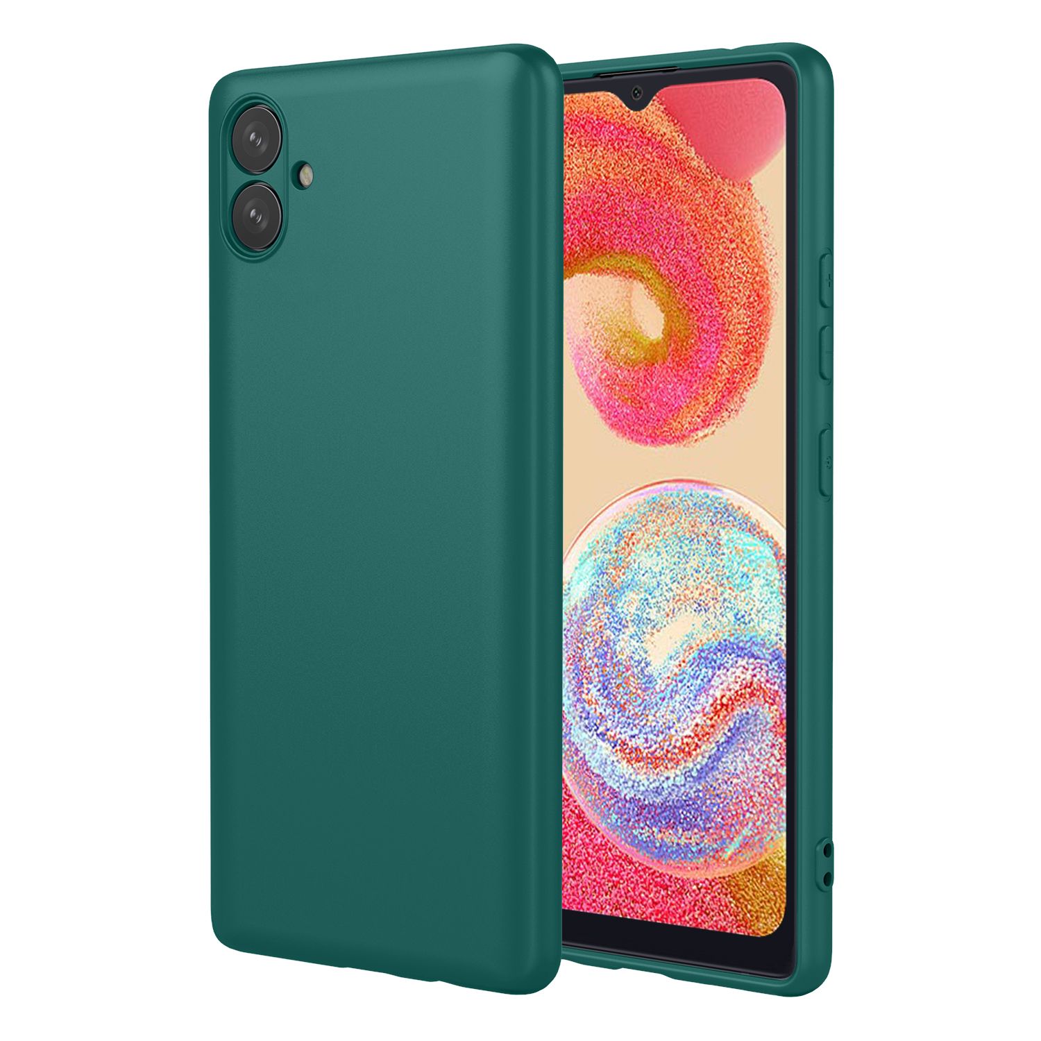 Phone Case for Samsung Galaxy A04e/M04/F04, With Microfiber Lining Soft Micro Fiber TPU Soft Flex Silicone Case