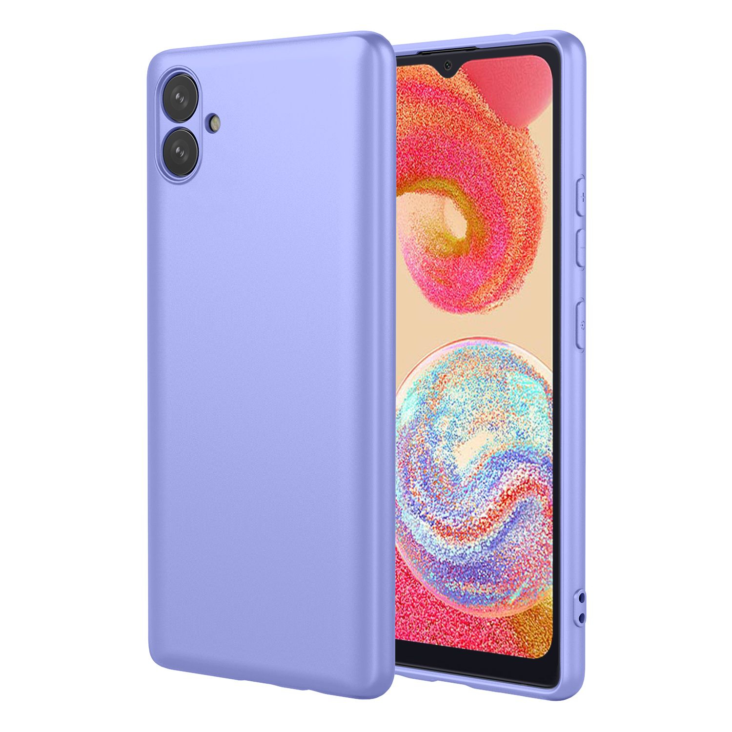 Phone Case for Samsung Galaxy A04e/M04/F04, With Microfiber Lining Soft Micro Fiber TPU Soft Flex Silicone Case