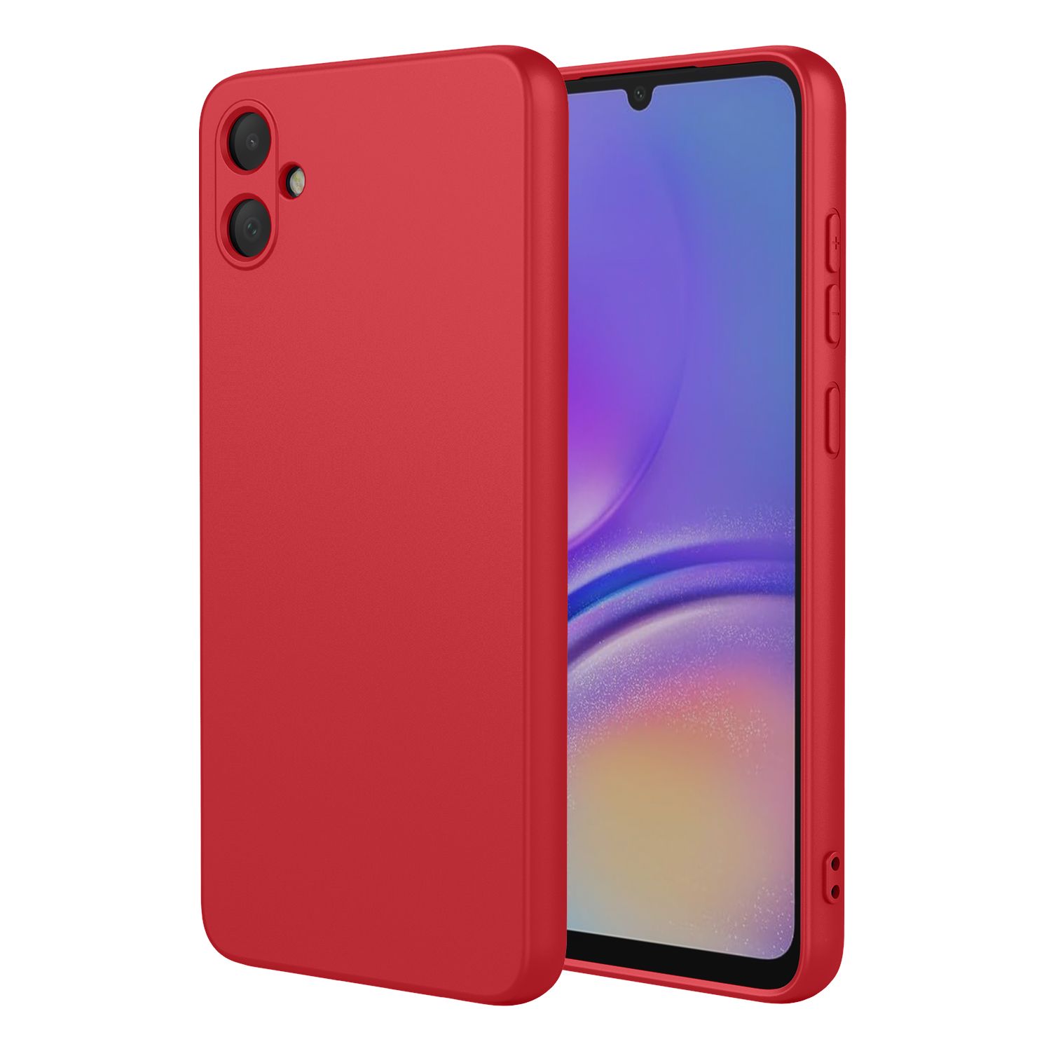 Phone Case for Samsung Galaxy A05, With Microfiber Lining Soft Micro Fiber TPU Soft Flex Silicone Case