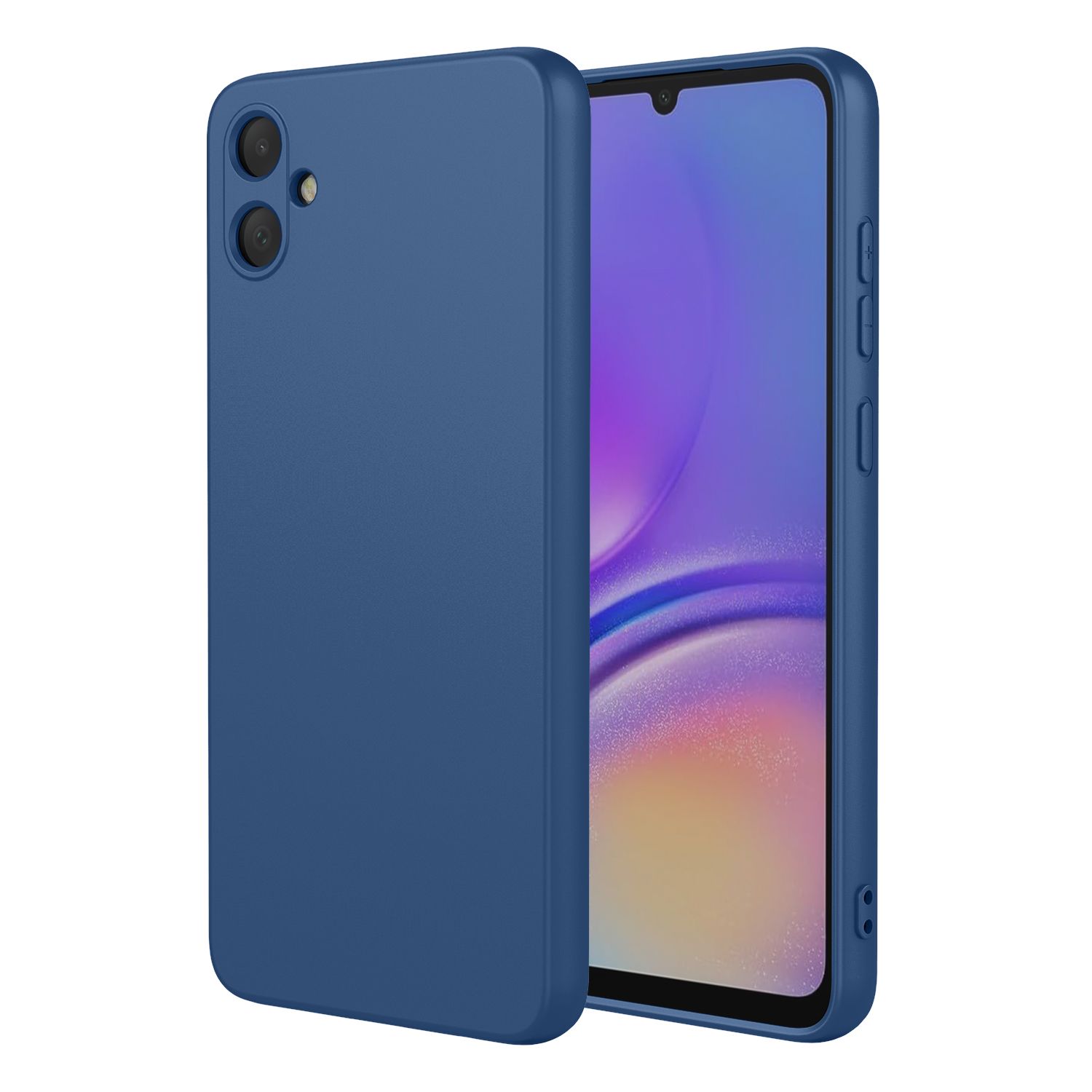 Phone Case for Samsung Galaxy A05, With Microfiber Lining Soft Micro Fiber TPU Soft Flex Silicone Case