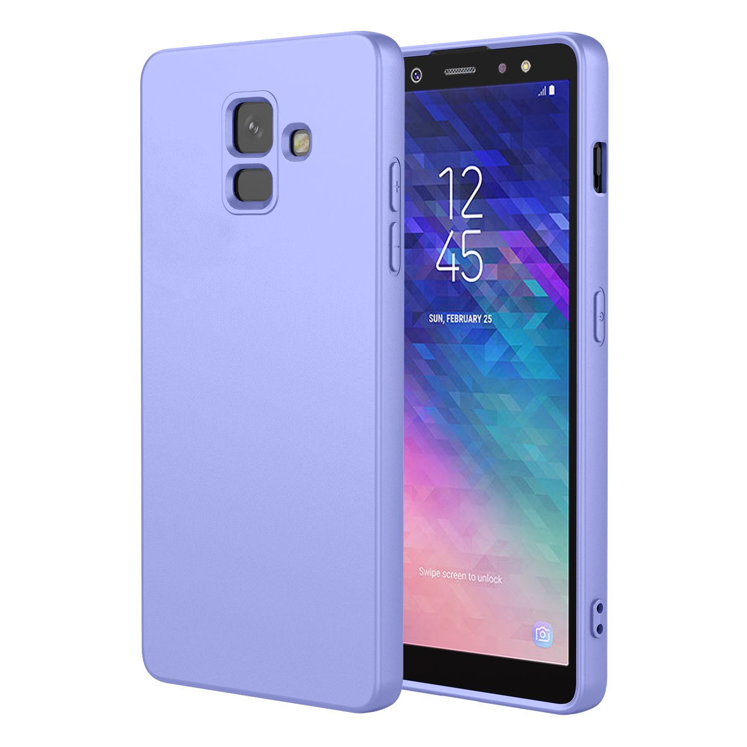 Phone Case for Samsung Galaxy A6 (2018), With Microfiber Lining Soft Micro Fiber TPU Soft Flex Silicone Case