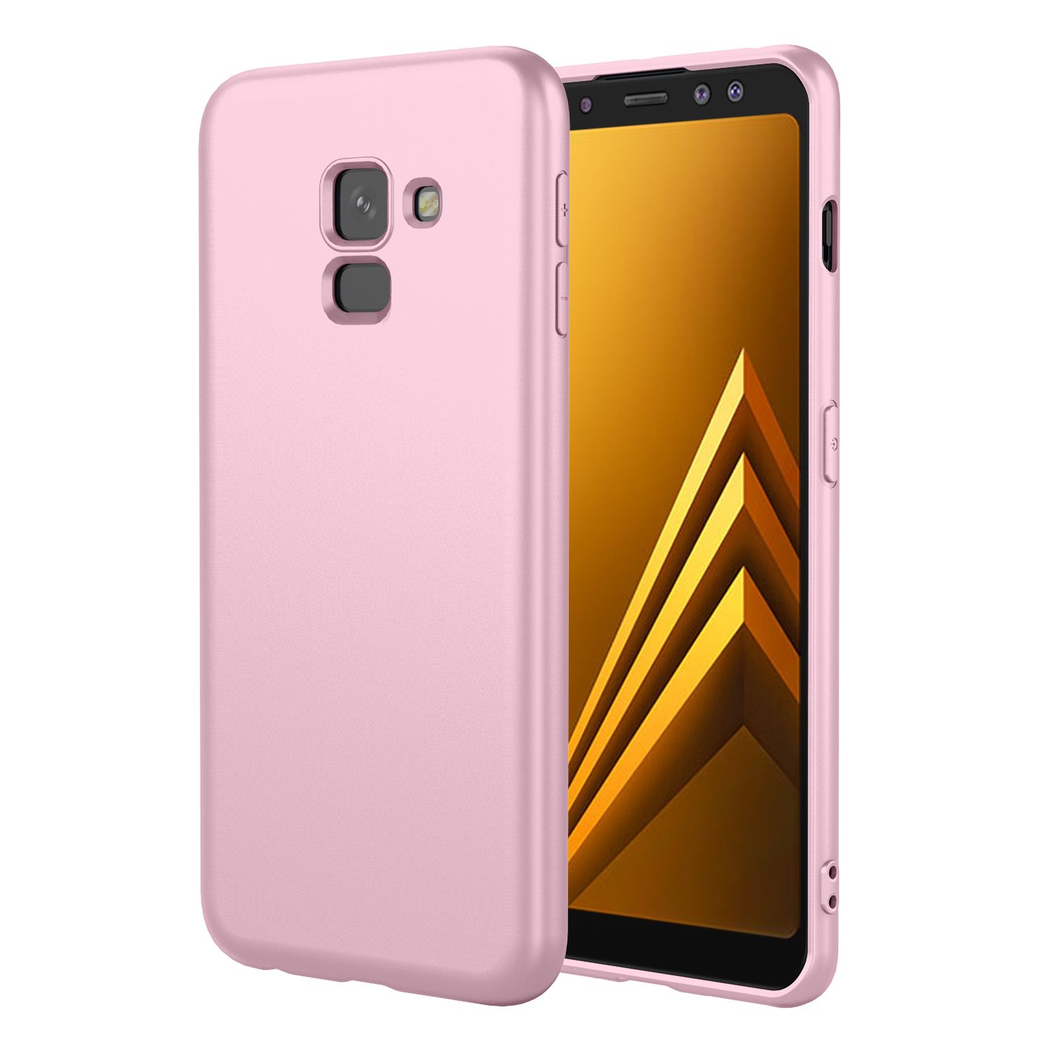 Phone Case for Samsung Galaxy A8 (2018), With Microfiber Lining Soft Micro Fiber TPU Soft Flex Silicone Case