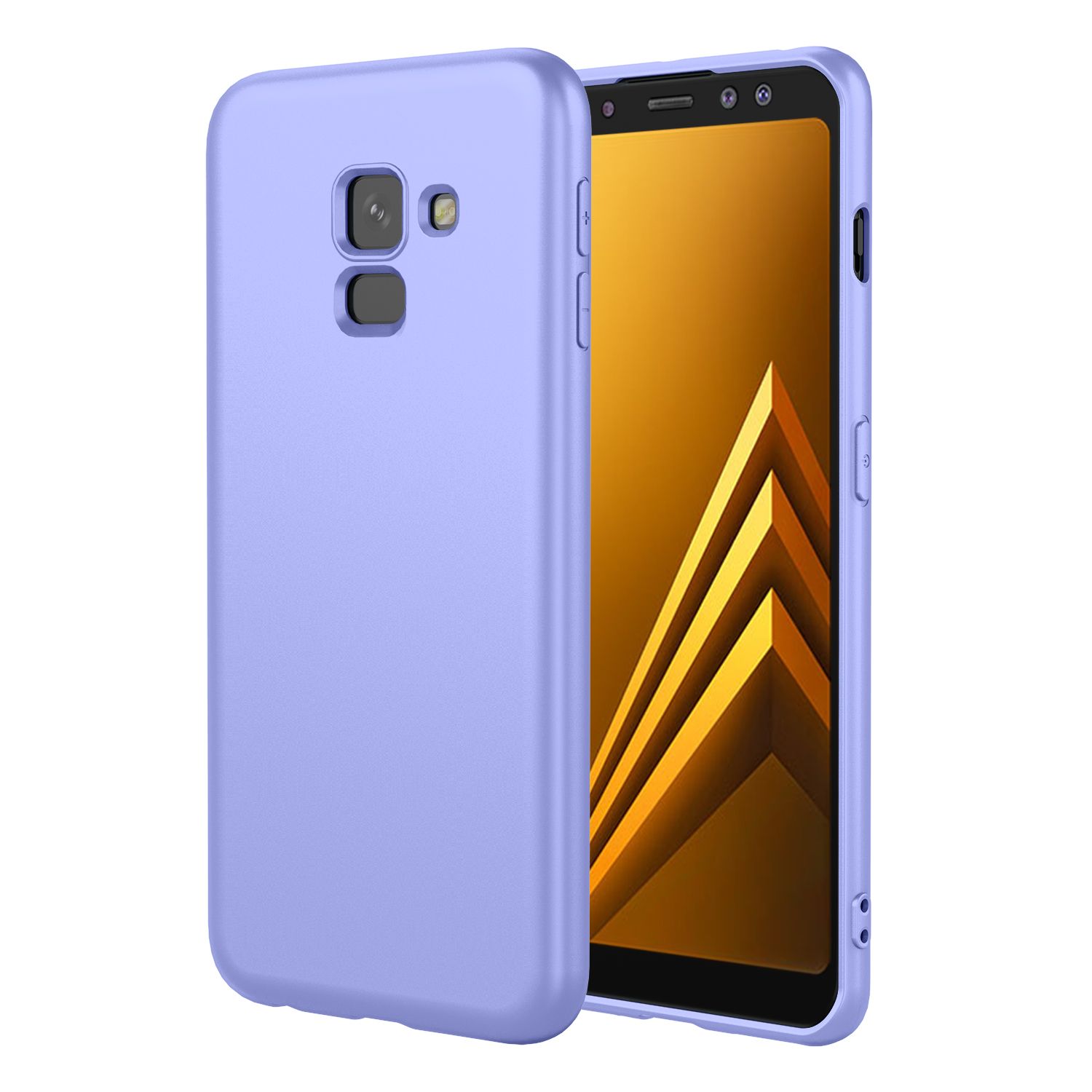 Phone Case for Samsung Galaxy A8 (2018), With Microfiber Lining Soft Micro Fiber TPU Soft Flex Silicone Case