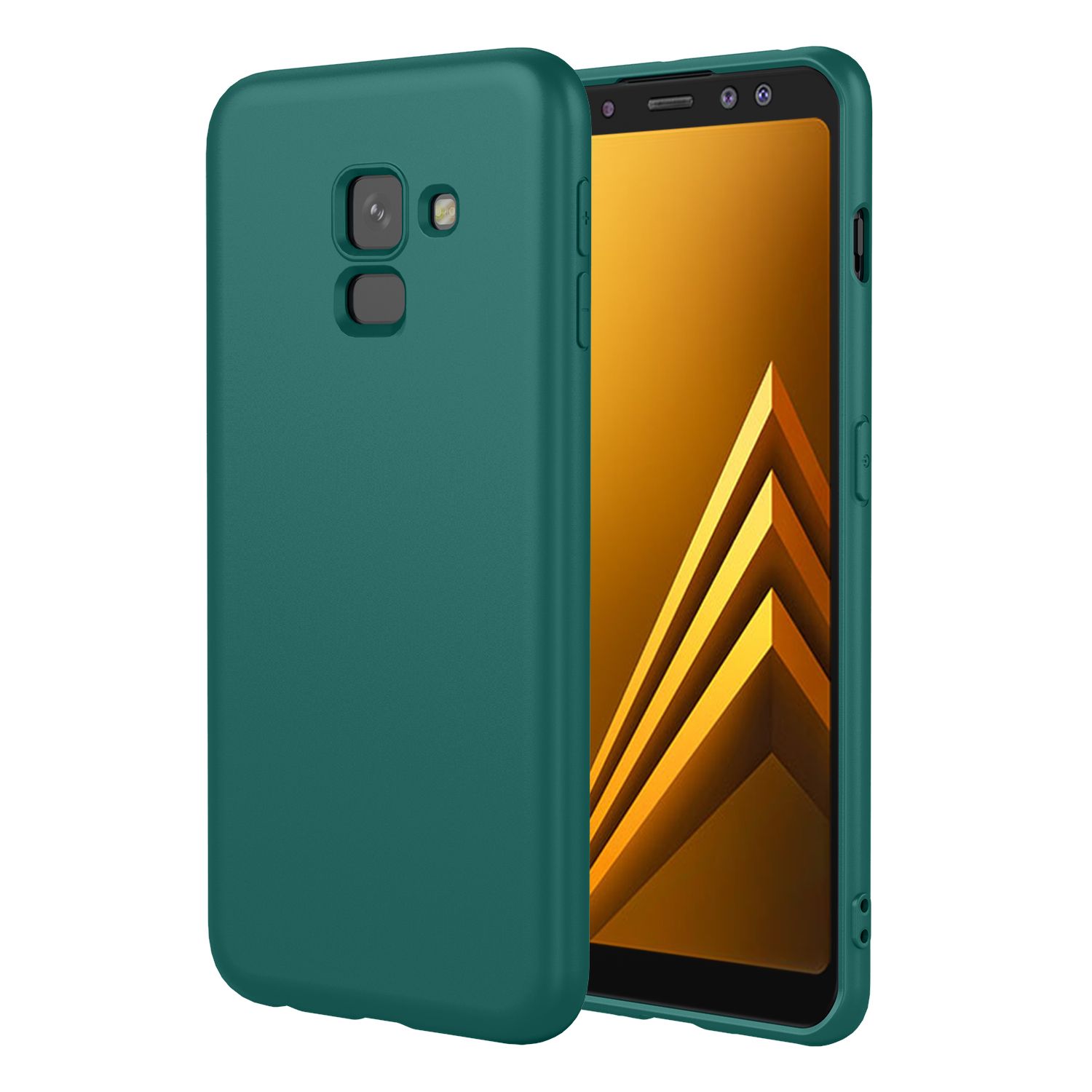 Phone Case for Samsung Galaxy A8 (2018), With Microfiber Lining Soft Micro Fiber TPU Soft Flex Silicone Case