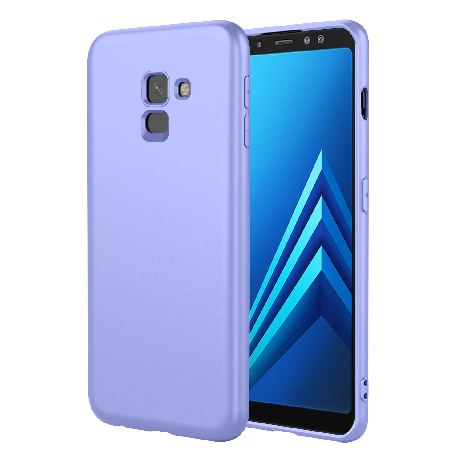 Phone Case for Samsung Galaxy A8+ (2018), With Microfiber Lining Soft Micro Fiber TPU Soft Flex Silicone Case