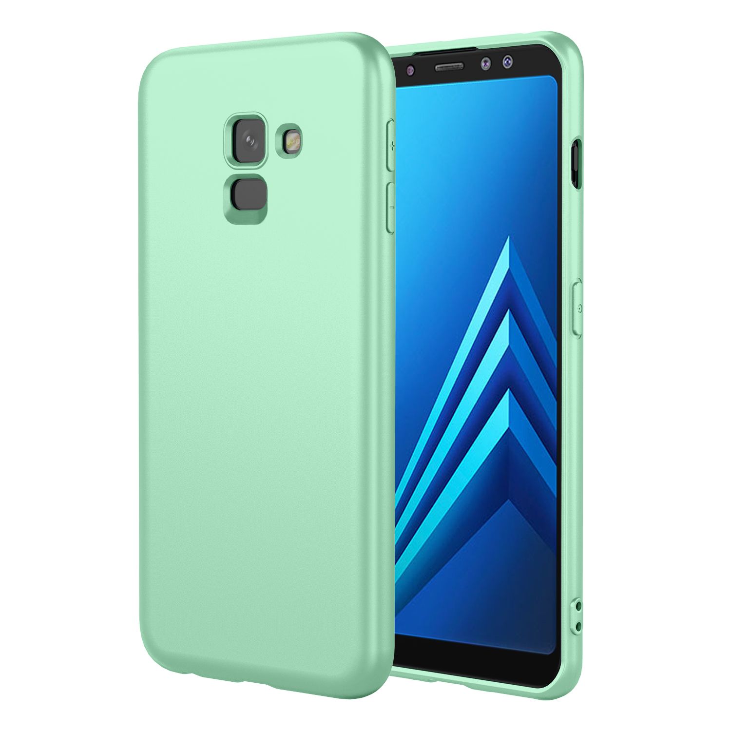 Phone Case for Samsung Galaxy A8+ (2018), With Microfiber Lining Soft Micro Fiber TPU Soft Flex Silicone Case