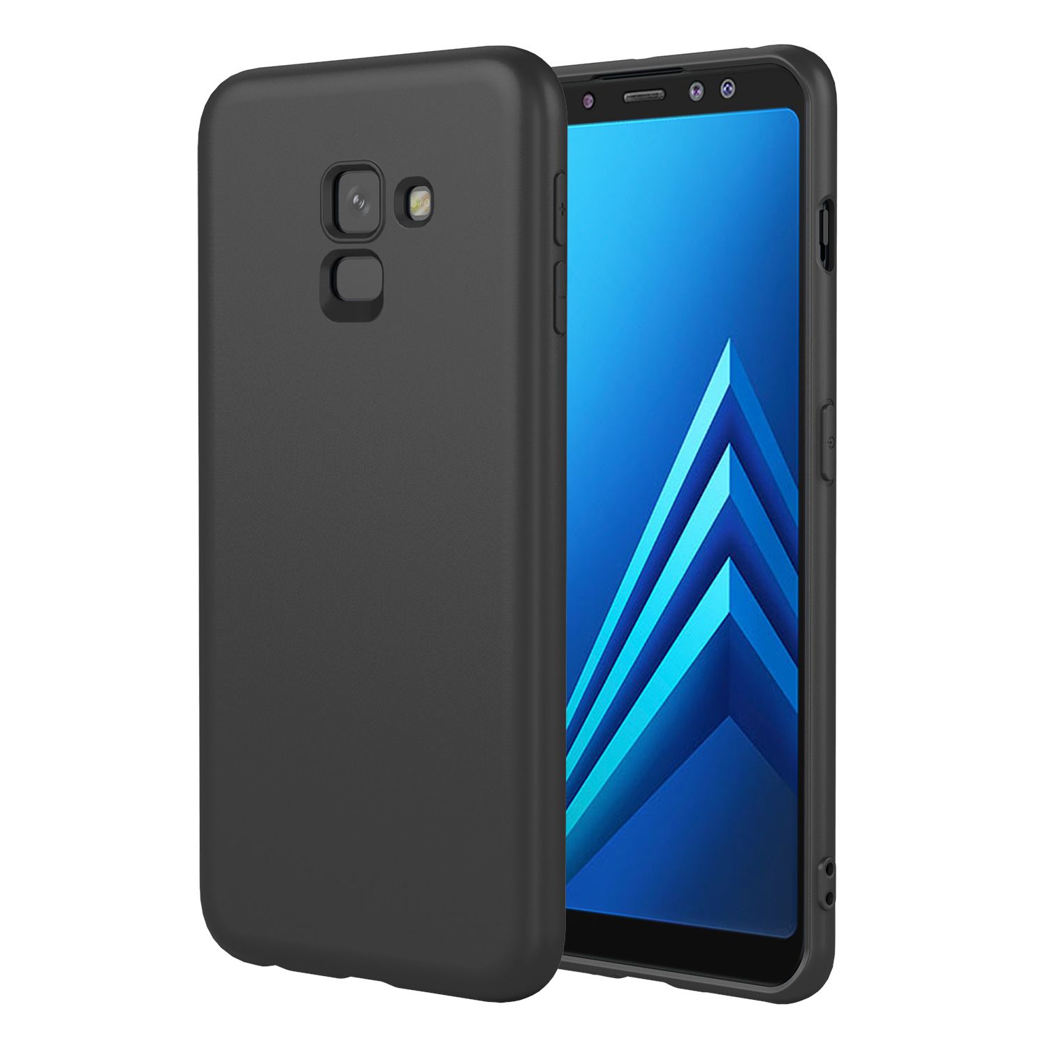 Phone Case for Samsung Galaxy A8+ (2018), With Microfiber Lining Soft Micro Fiber TPU Soft Flex Silicone Case