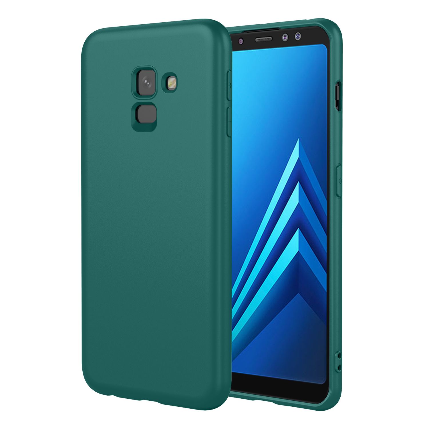 Phone Case for Samsung Galaxy A8+ (2018), With Microfiber Lining Soft Micro Fiber TPU Soft Flex Silicone Case